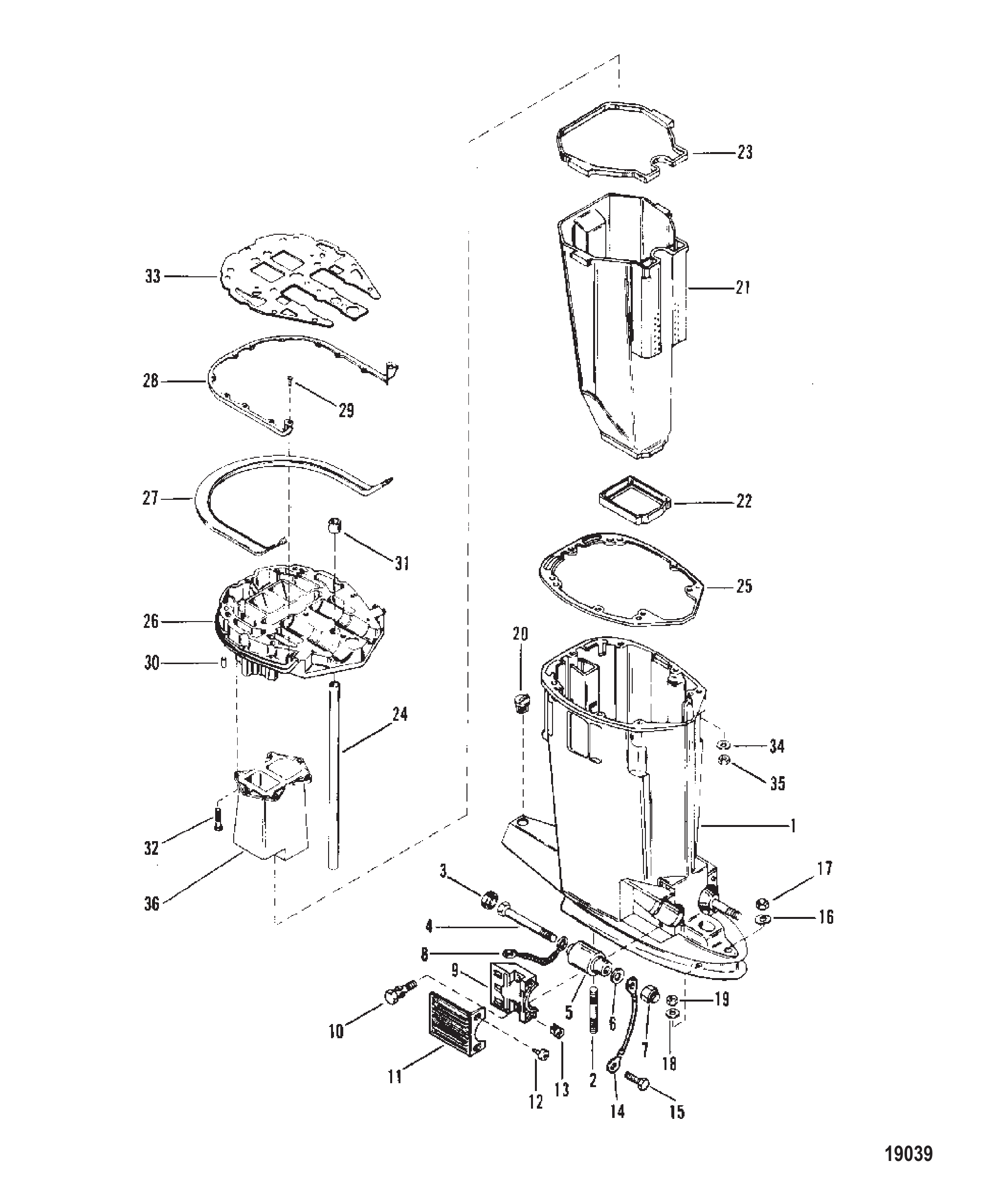 驱动轴壳体和排气管 Driveshaft Housing and Exhaust tube