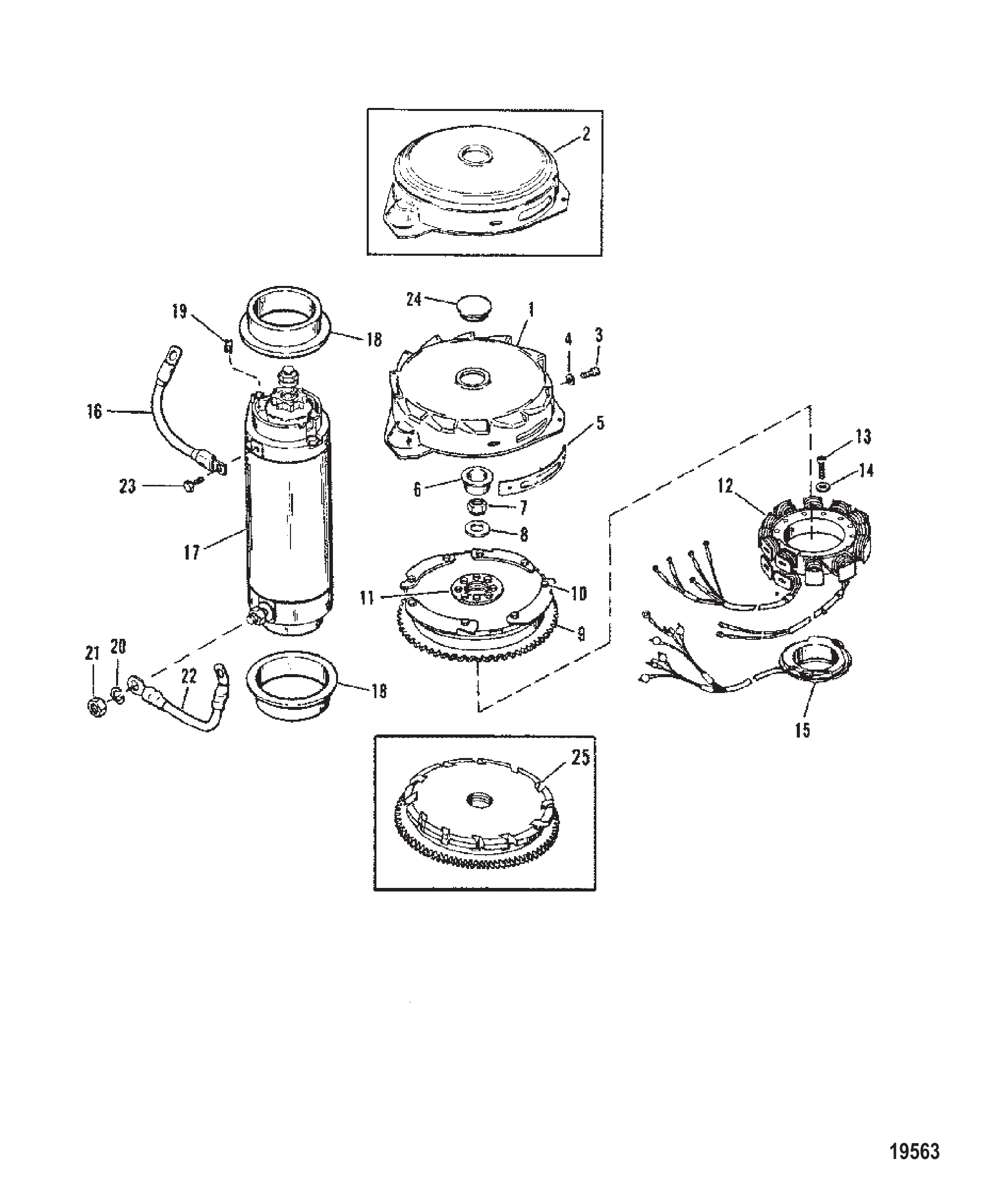 飞轮/启动马达 FLYWHEEL/STARTER MOTOR