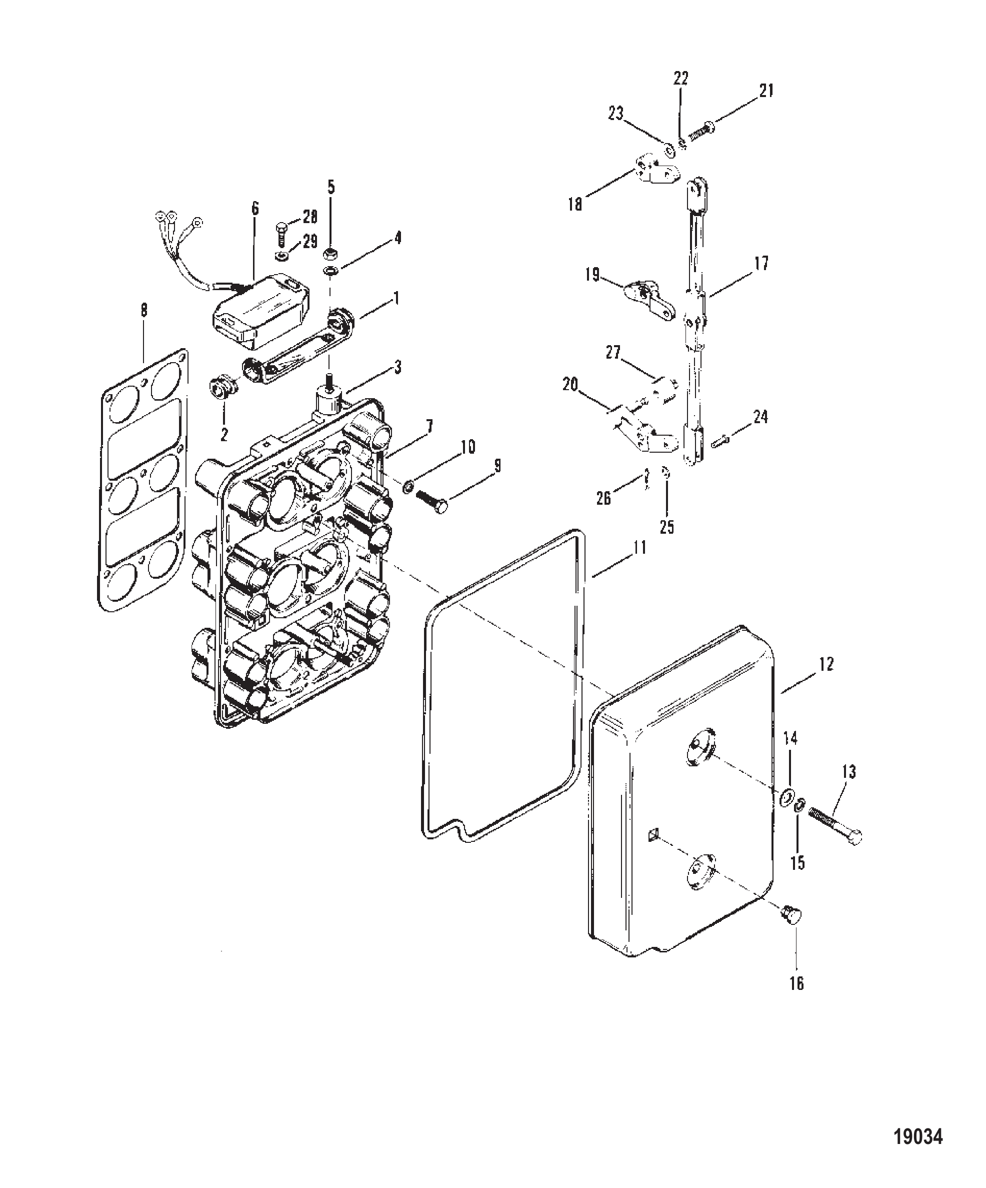 阻风板与油门杆 CHOKE PLATE AND THROTTLE LEVERS