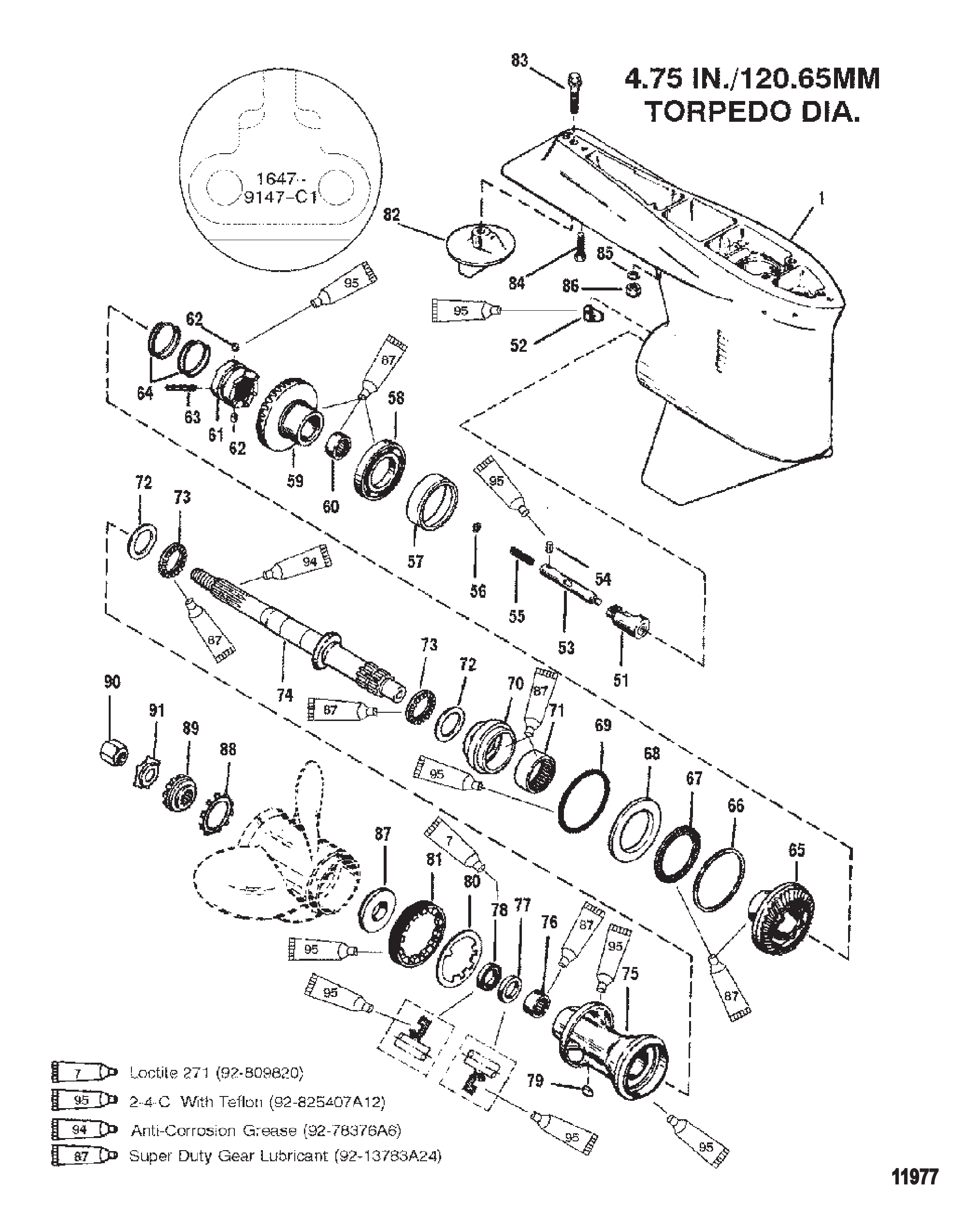 Gear Housing (Propshaft-Counter-S/N-0G437999 &amp; Below)