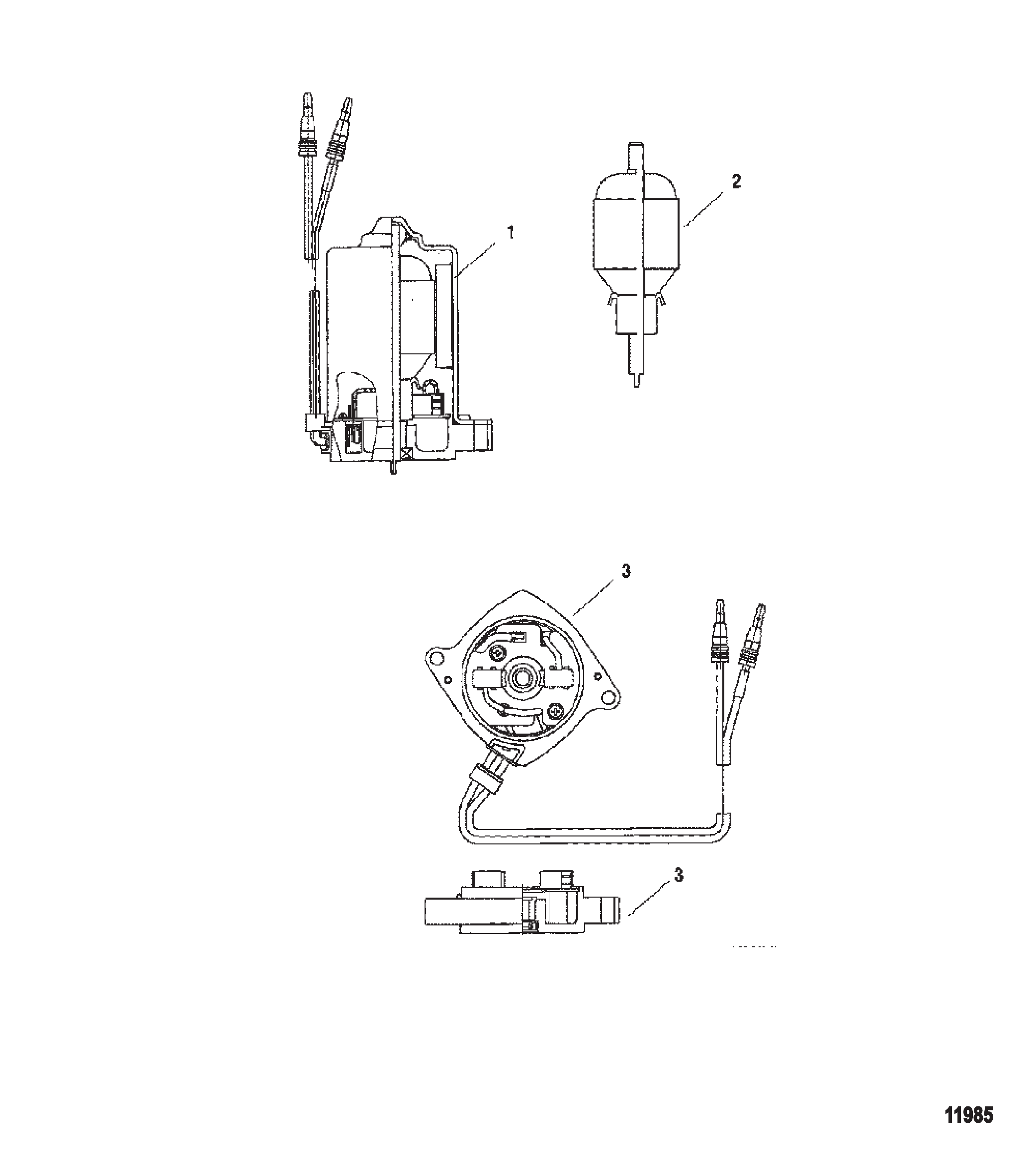 动力升降倾斜电机 Power Trim Motor