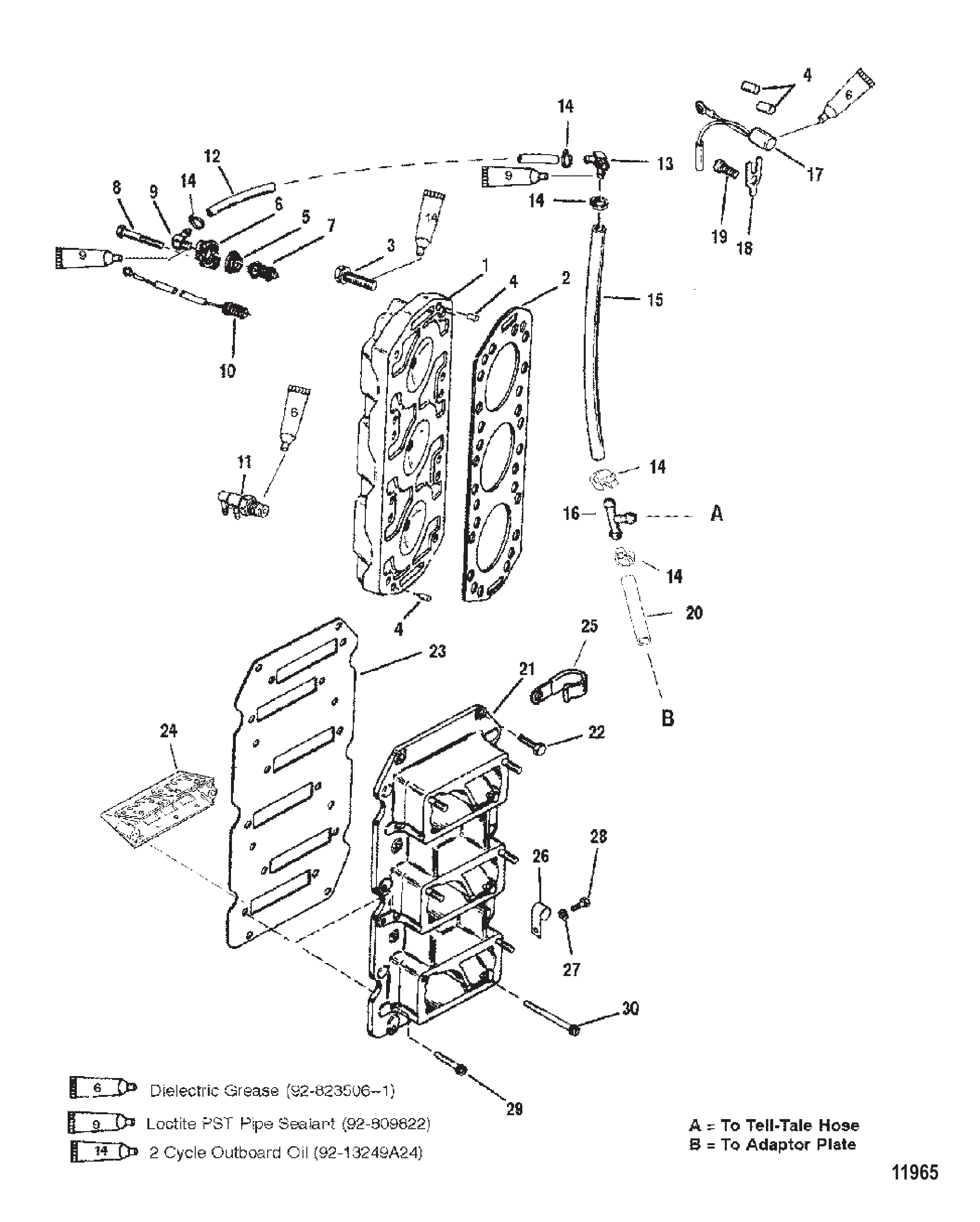 REED BLOCK AND CYLINDER HEAD