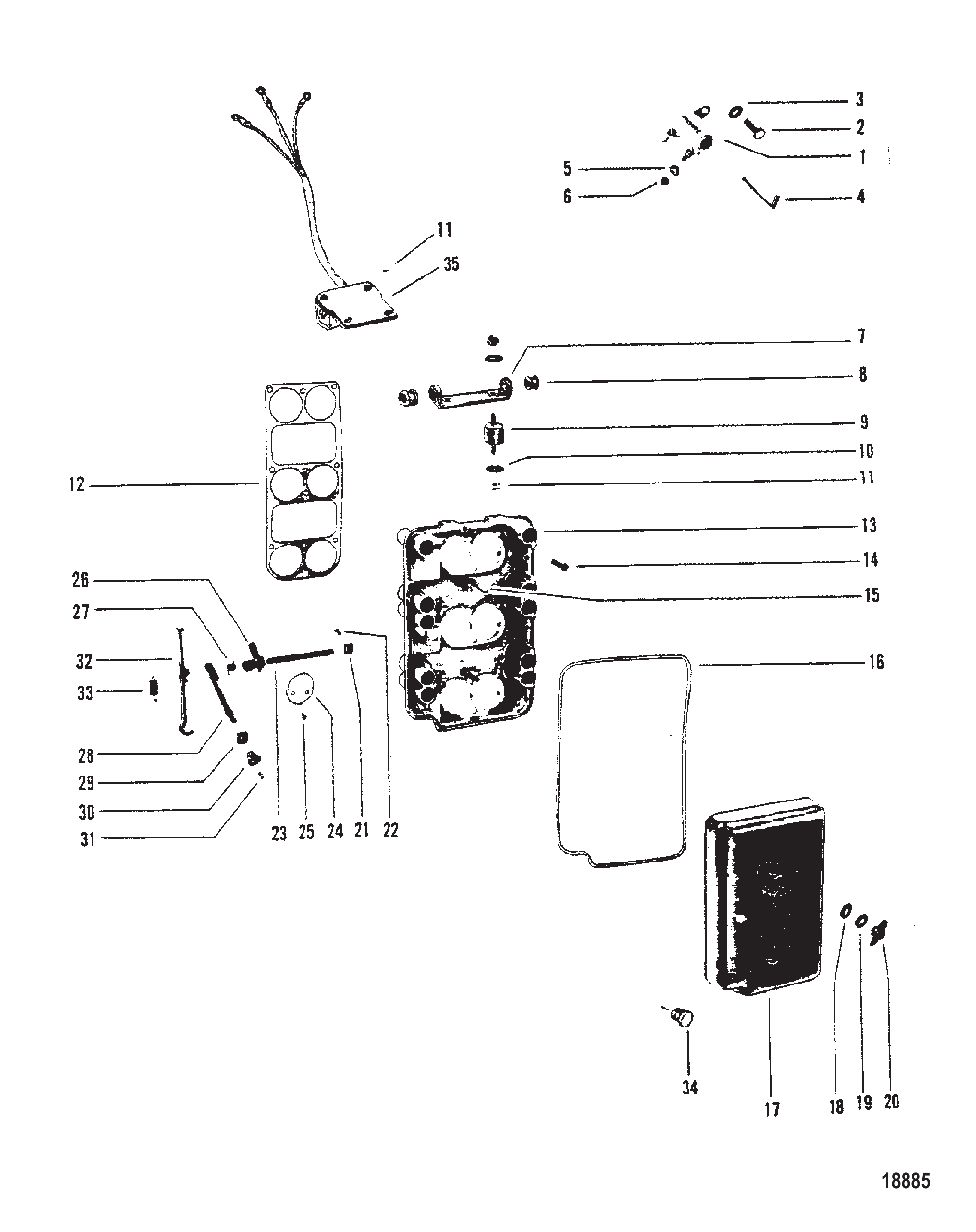 阻风门板和联动机构(I型设计) Choke Plate and Choke Linkage (Design I)