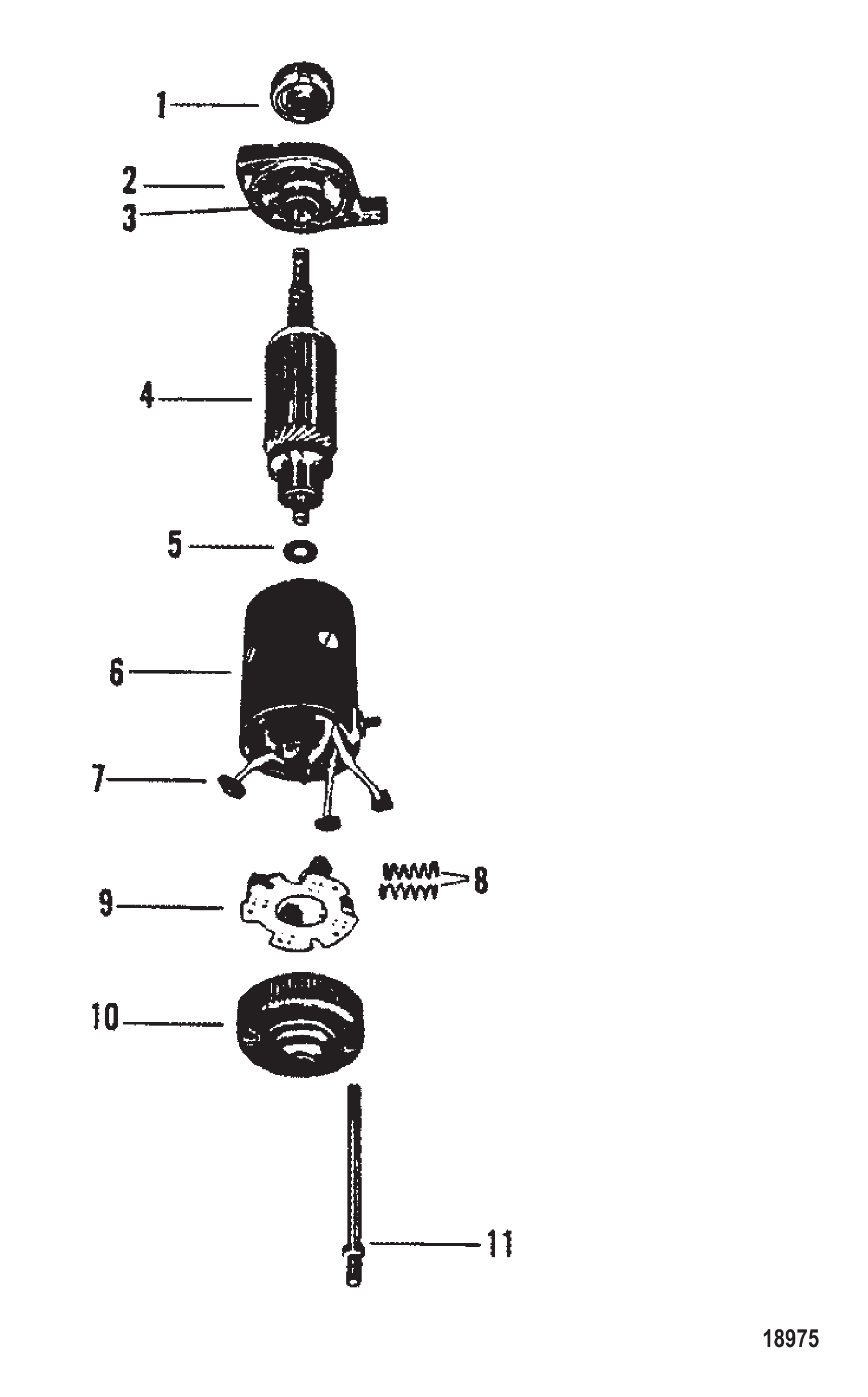 启动电机(Prestolite MJL-4003B) Starter Motor (Prestolite #MJL-4003B)