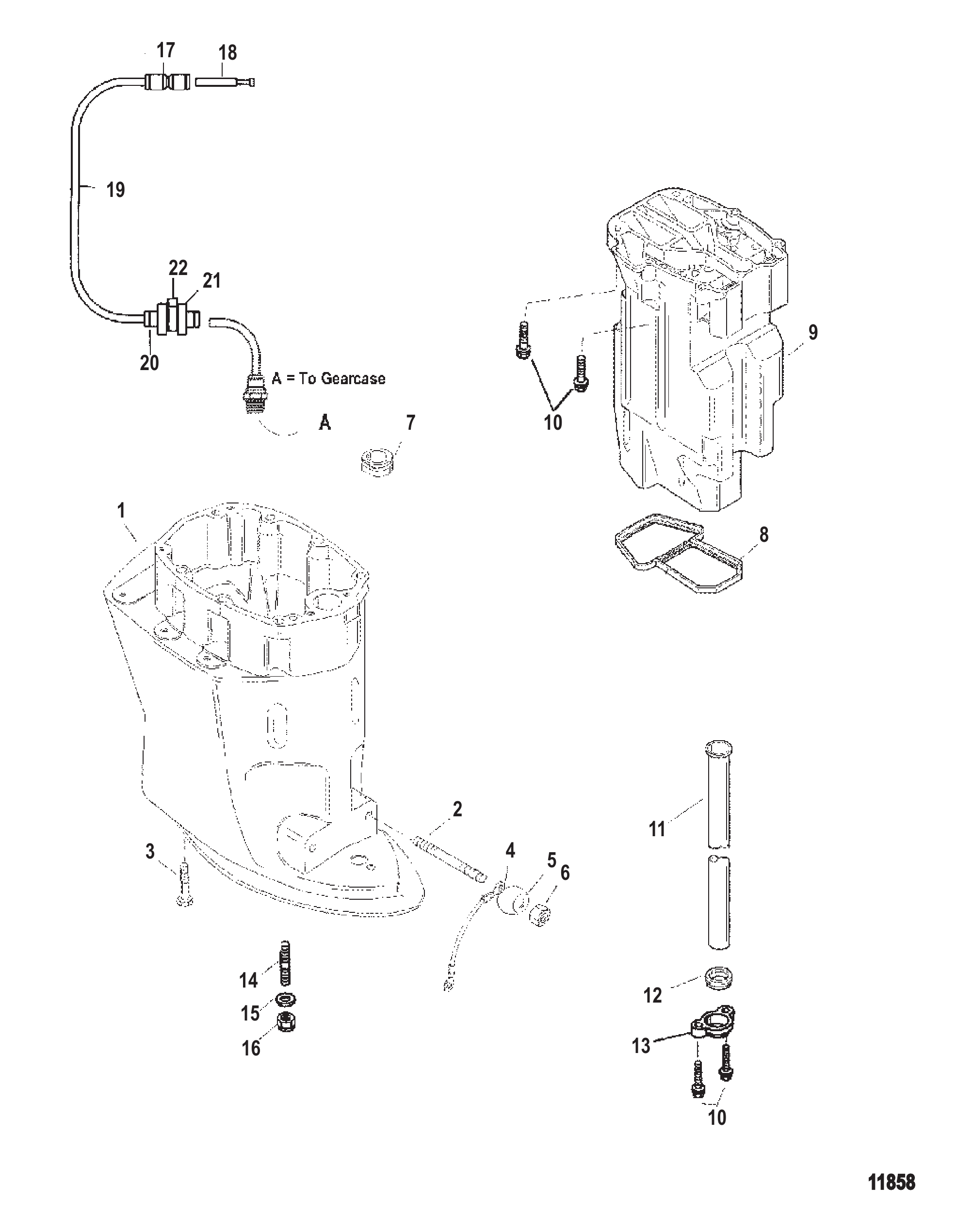 驱动轴壳与排气管 Drive Shaft Housing And Exhaust Tube