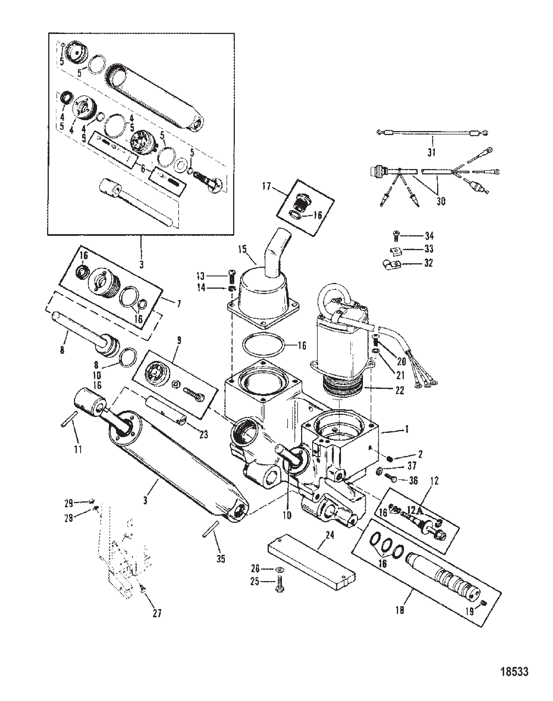 动力升降组件 POWER TRIM COMPONENTS