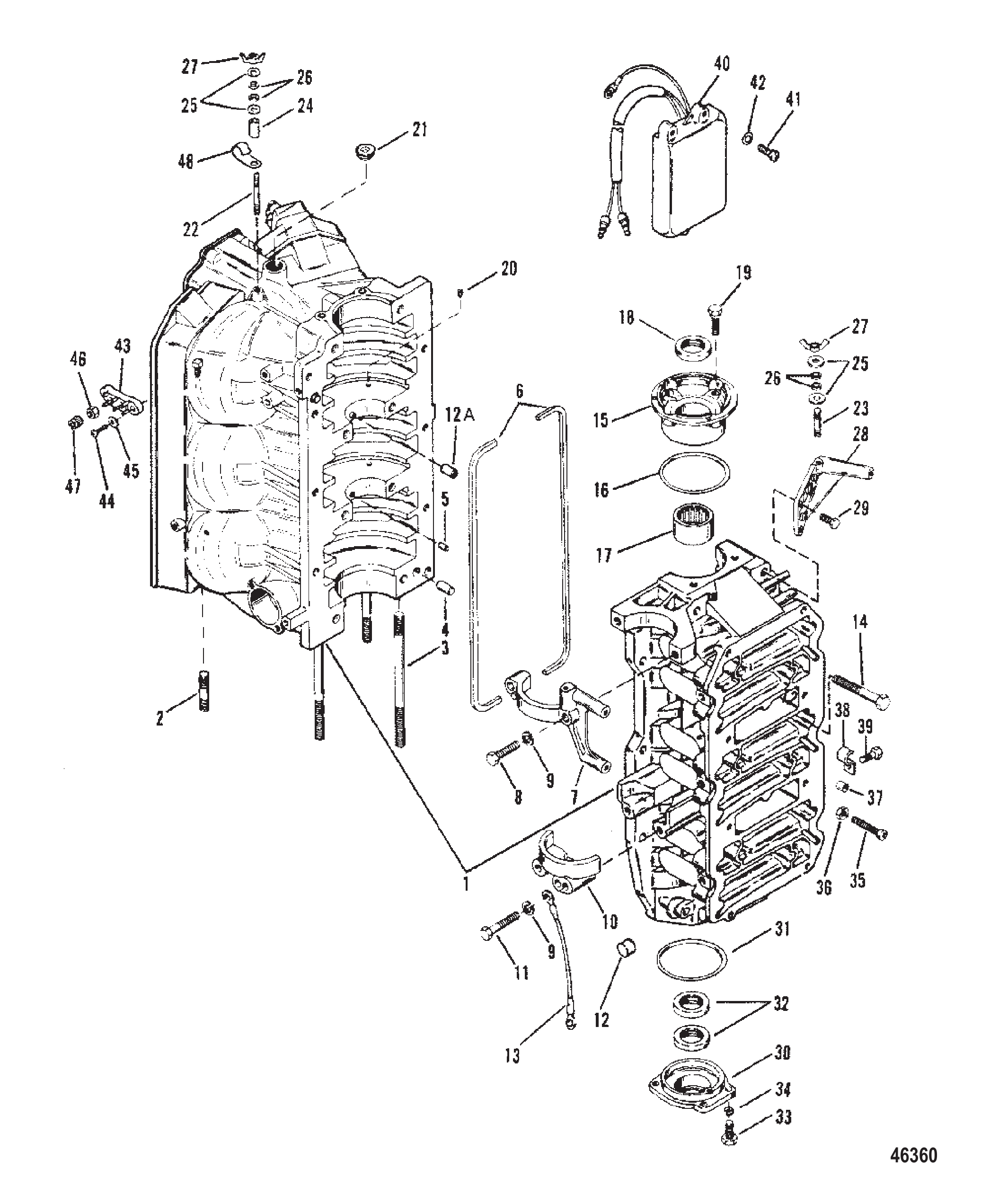 气缸体与端盖 CYLINDER BLOCK AND END CAPS