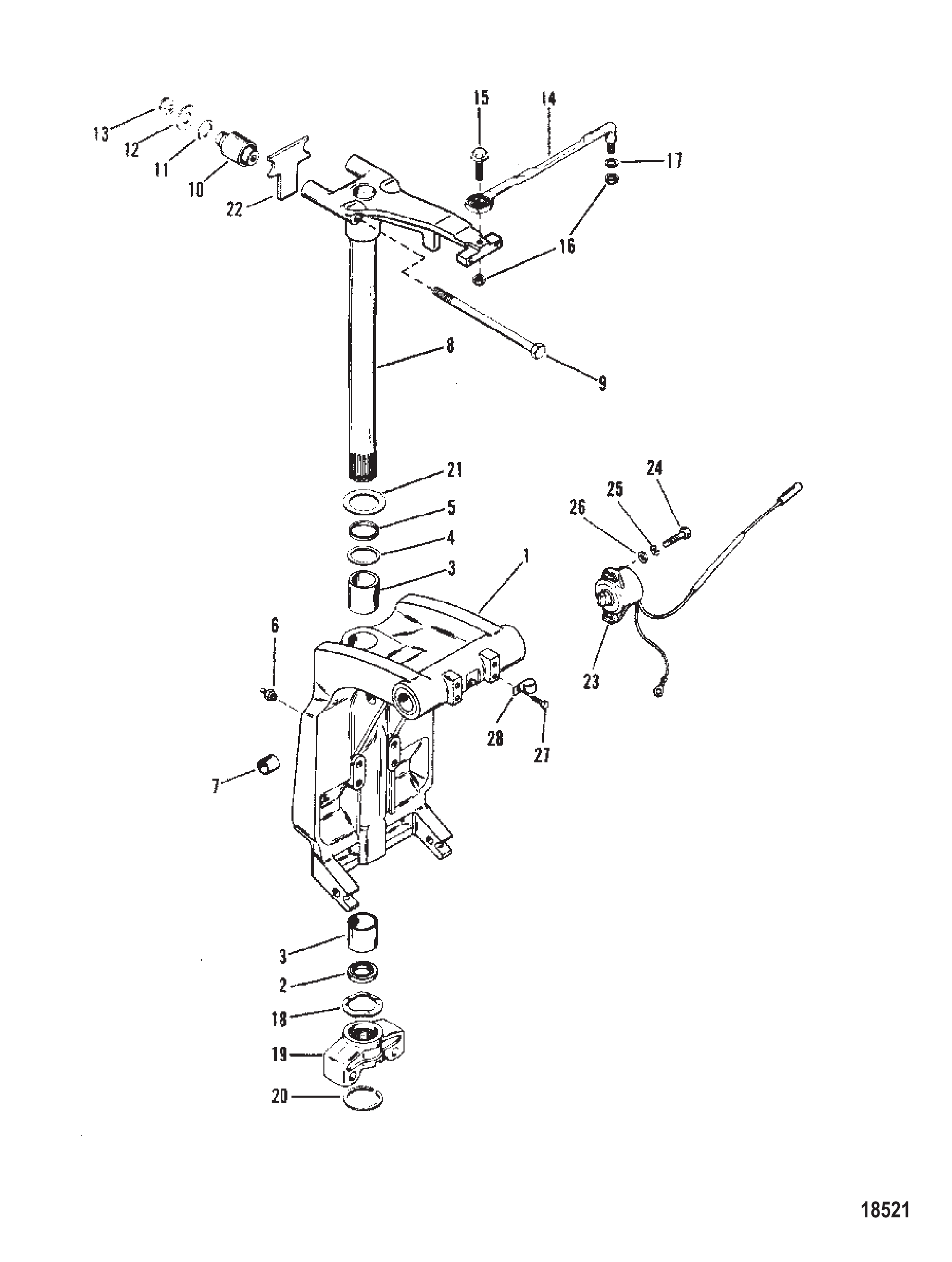 旋转支架与转向臂 SWIVEL BRACKET AND STEERING ARM
