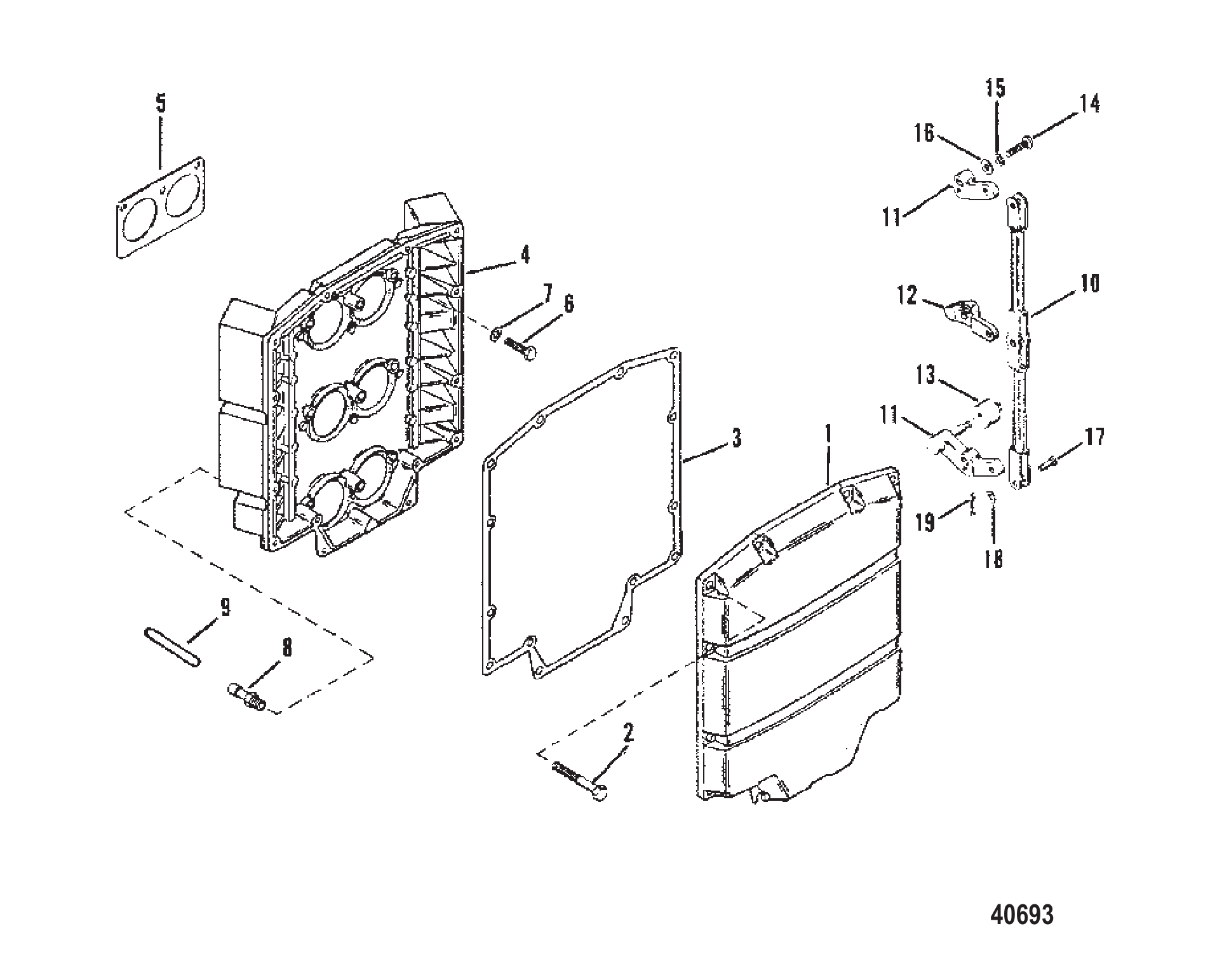 阻风门板与节气门杆（序列号-C239553及以上） CHOKE PLATE AND THROTTLE LEVERS (S/N-C239553 AND UP)