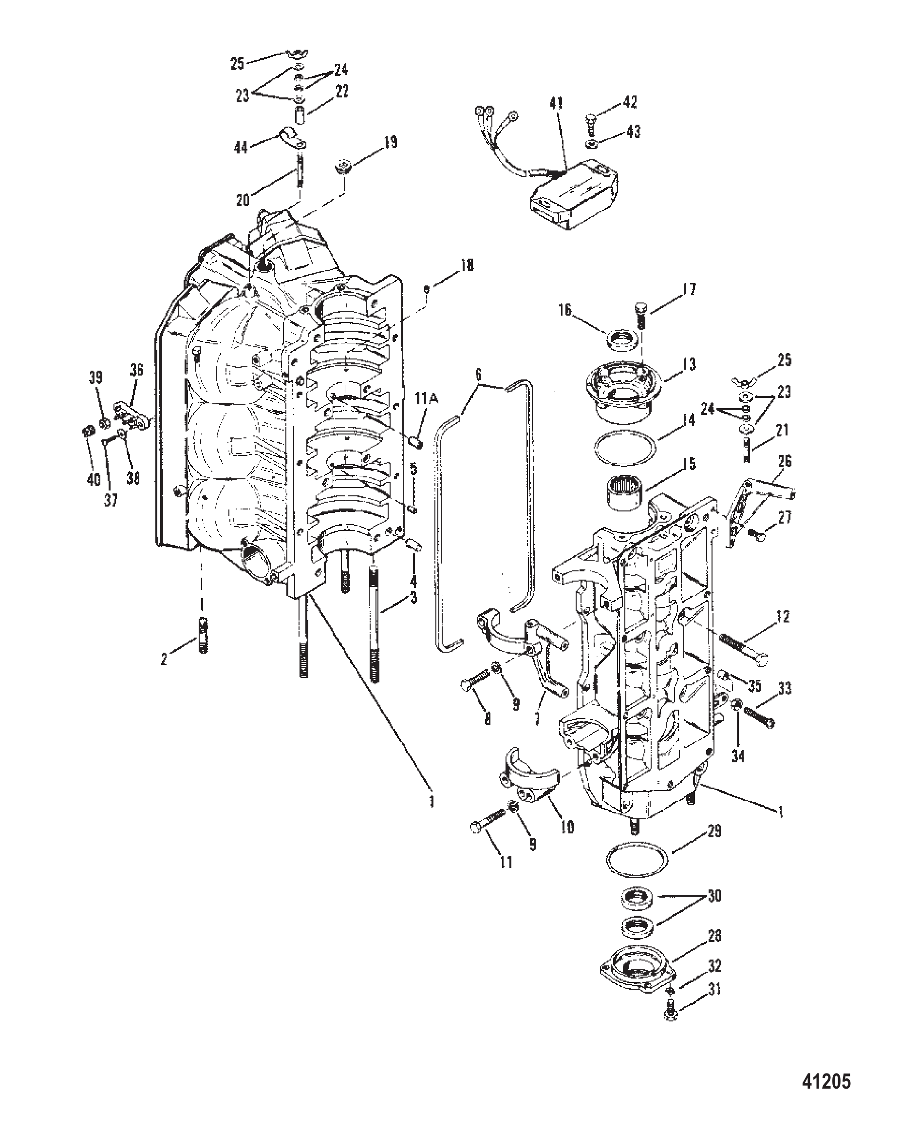 气缸体与端盖 CYLINDER BLOCK AND END CAPS