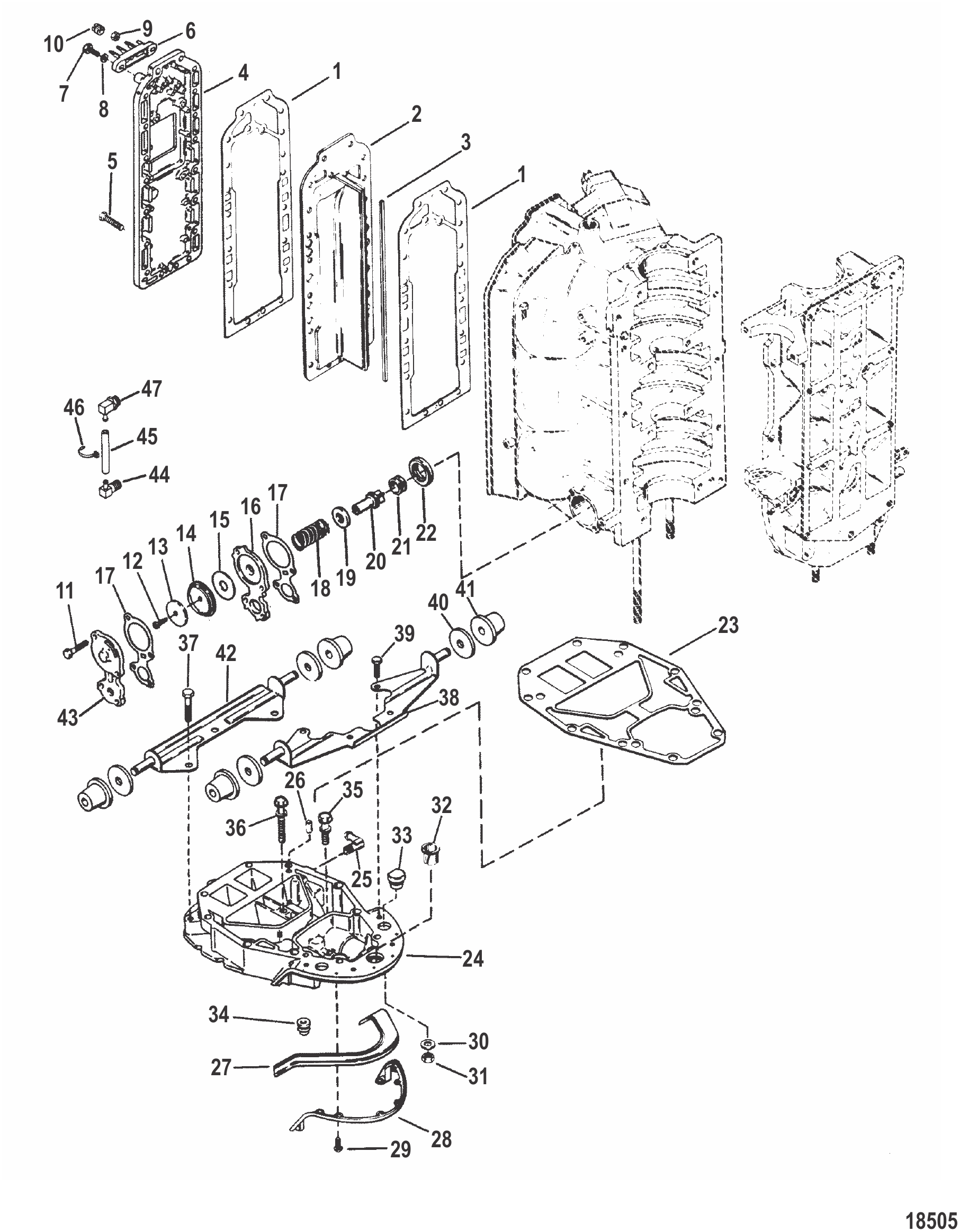 排气歧管与排气板 EXHAUST MANIFOLD AND EXHAUST PLATE