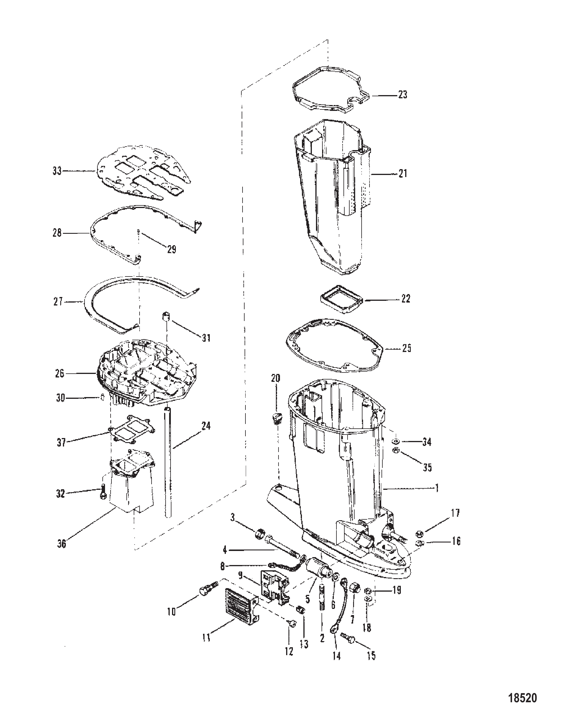 驱动轴壳与排气管 Driveshaft Housing and Exhaust Tube