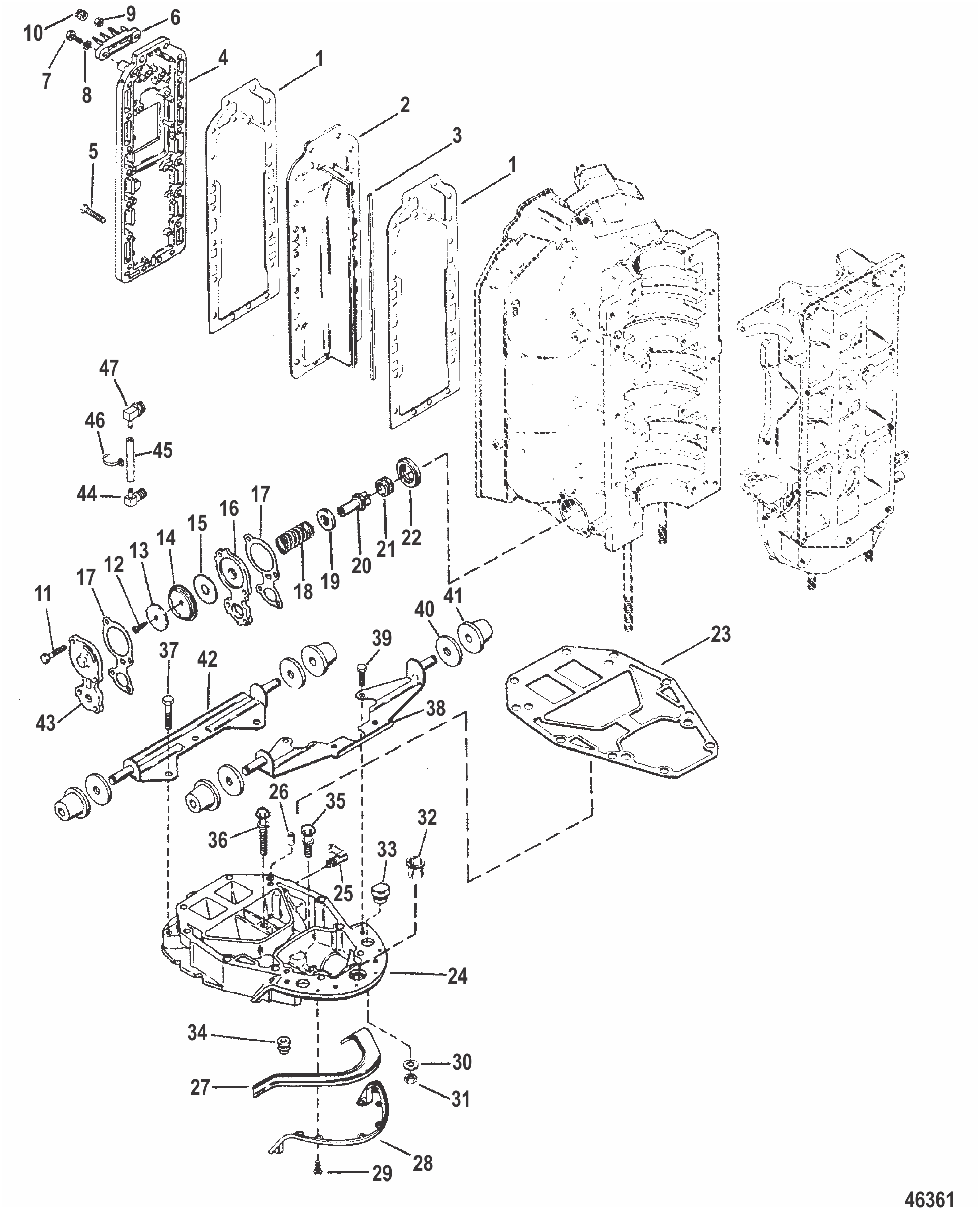 排气歧管与排气板 EXHAUST MANIFOLD AND EXHAUST PLATE
