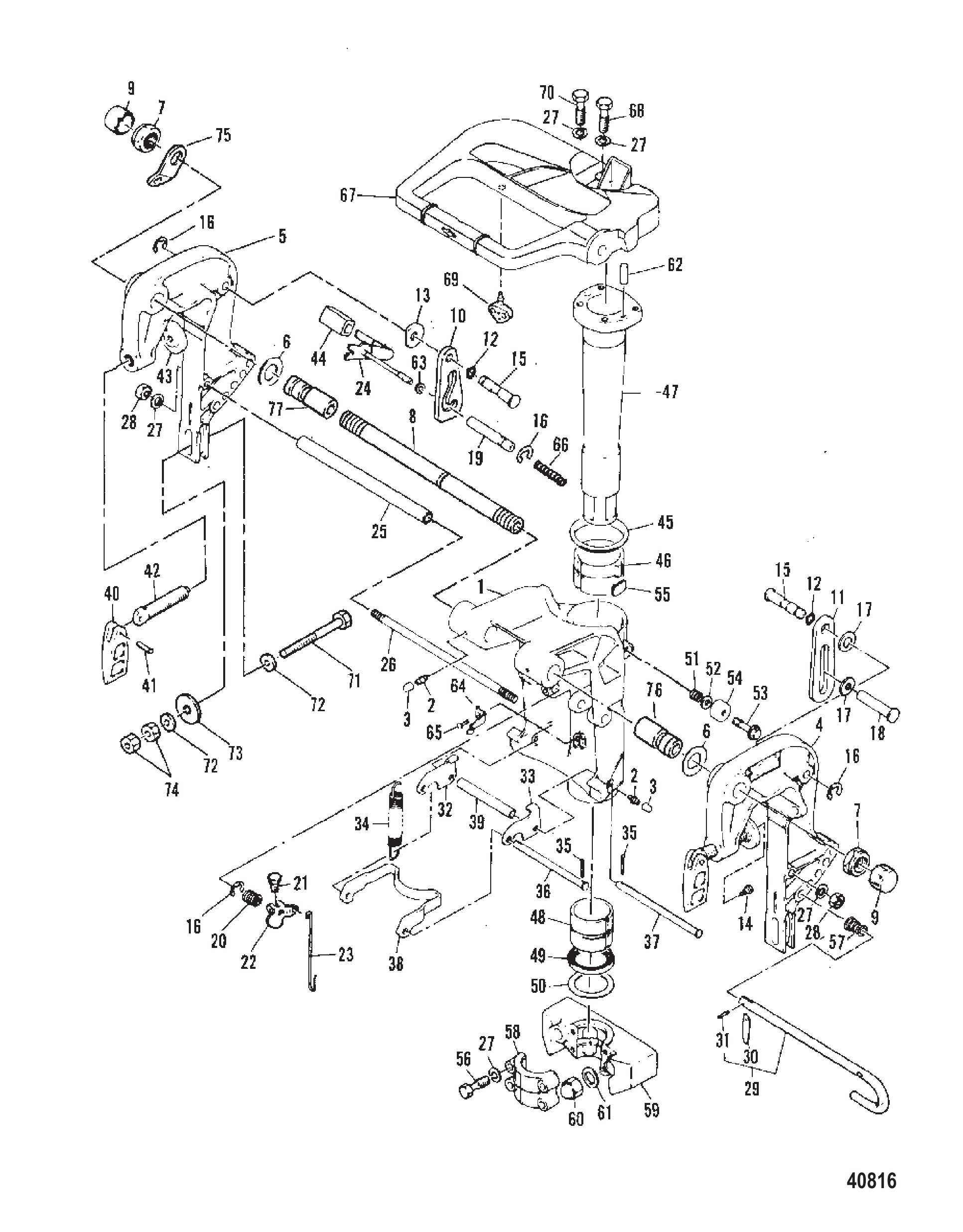 夹紧和旋转支架/倒挡锁 CLAMP AND SWIVEL BRACKET/REVERSE LOCK