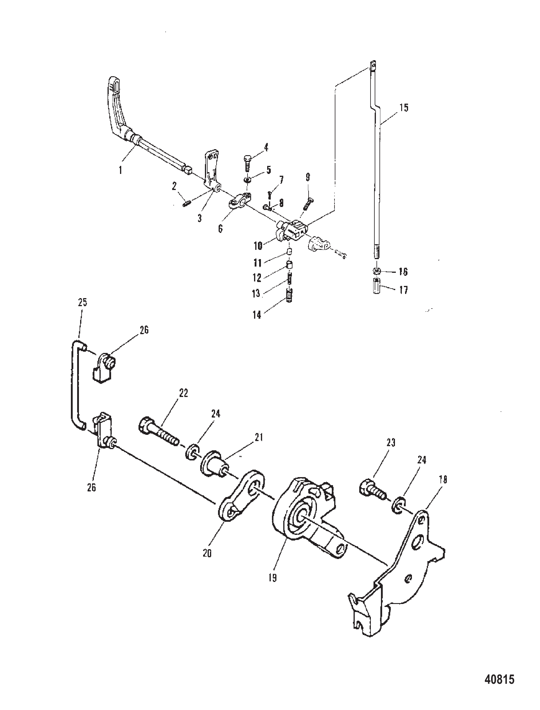 节气门控制/换挡联动装置 THROTTLE CONTROL/GEAR SHIFT LINKAGE