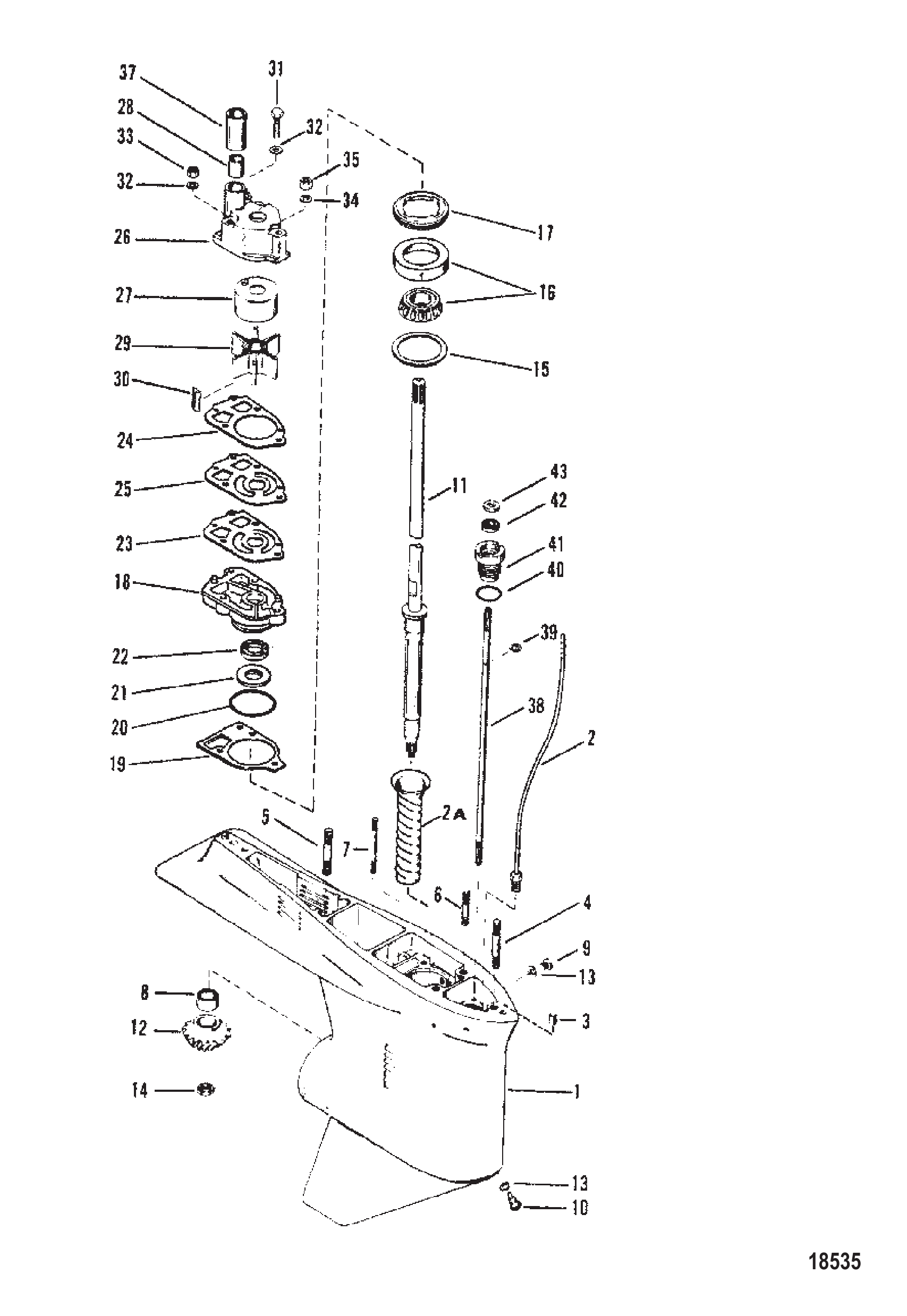 GEAR HOUSING (DRIVESHAFT) (CASTING #1674-814247C)