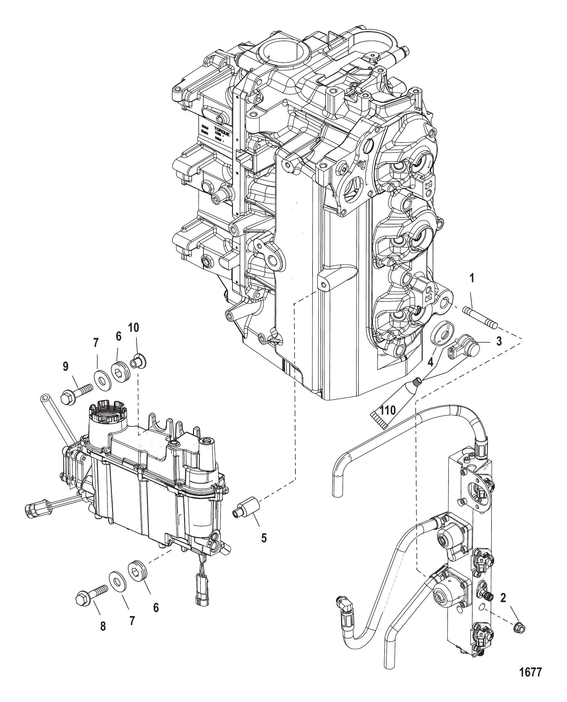 油气分离器/燃油导轨安装座 Vapor Separator/Fuel Rail Mounting