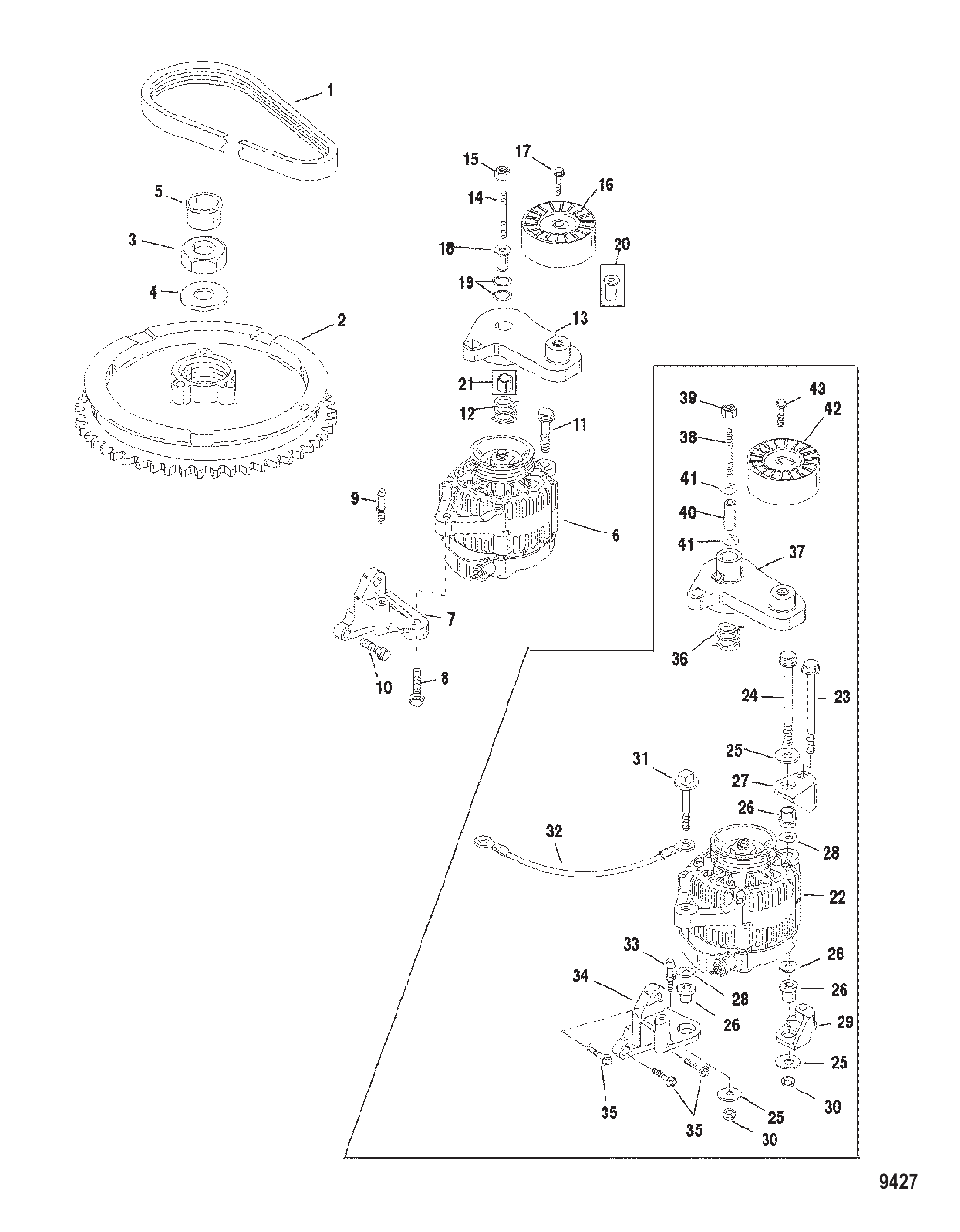 飞轮/交流发电机 FLYWHEEL/ALTERNATOR