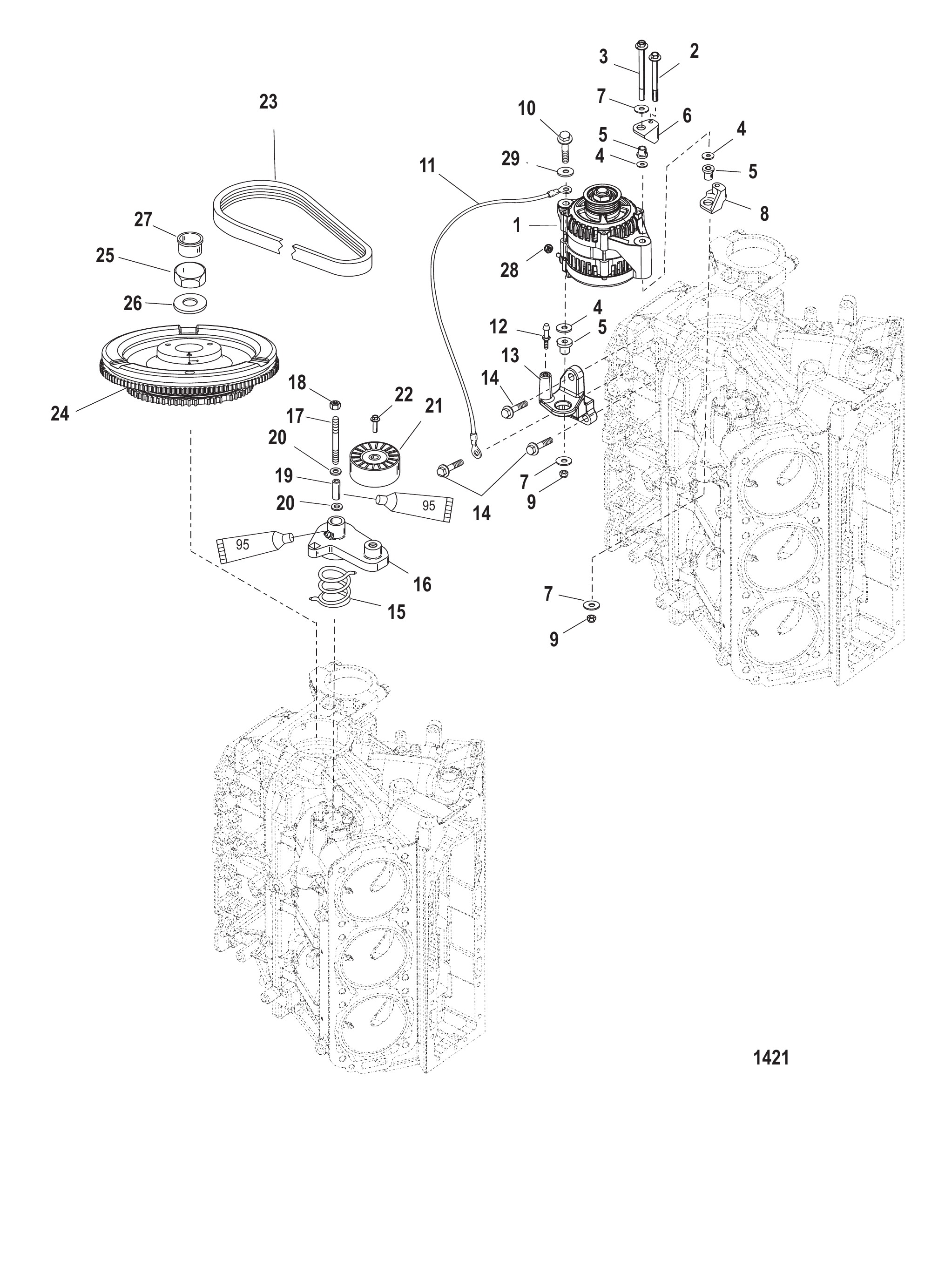 FLYWHEEL/ALTERNATOR