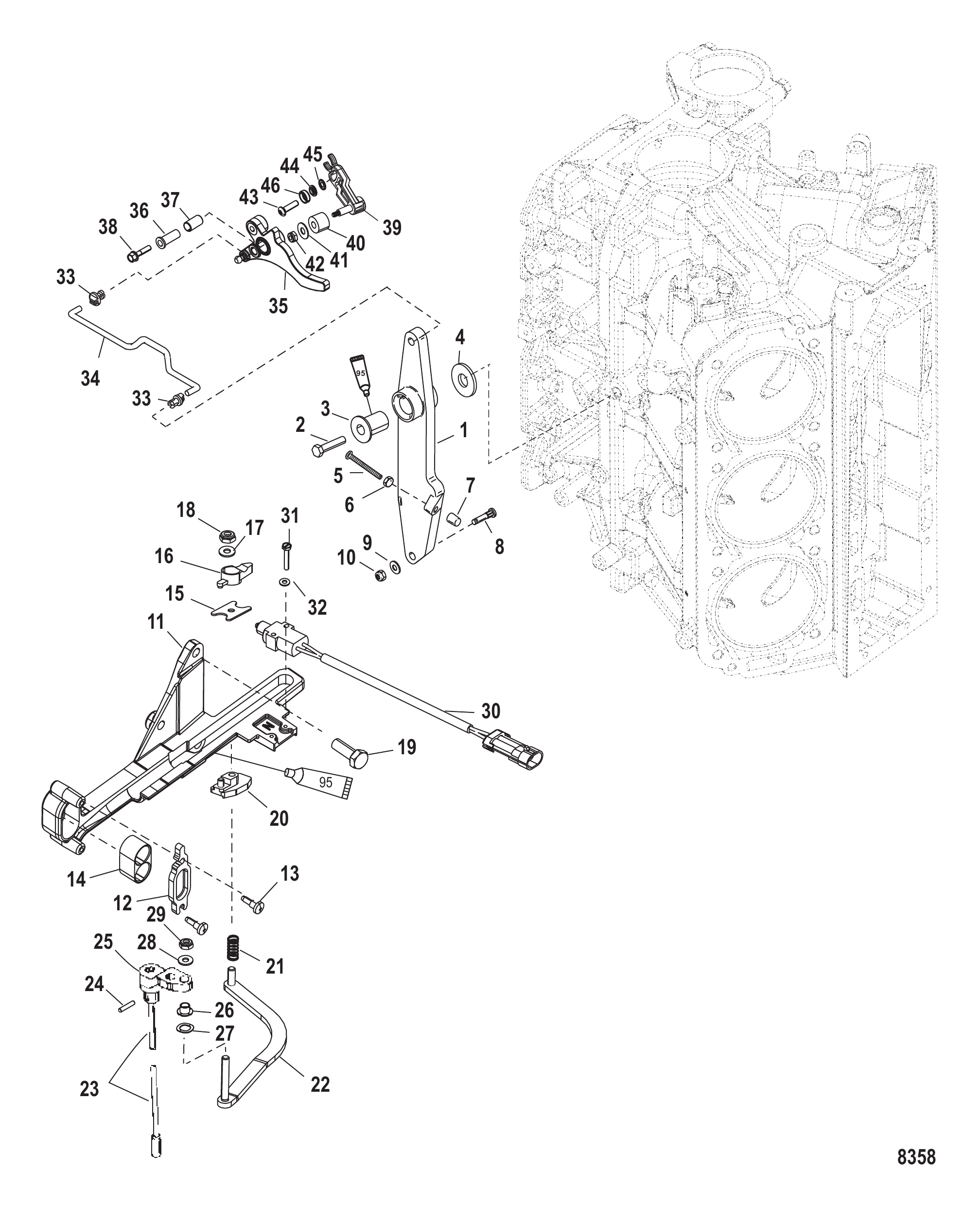 油门杆与换挡轴 Throttle Lever and Shift Shaft