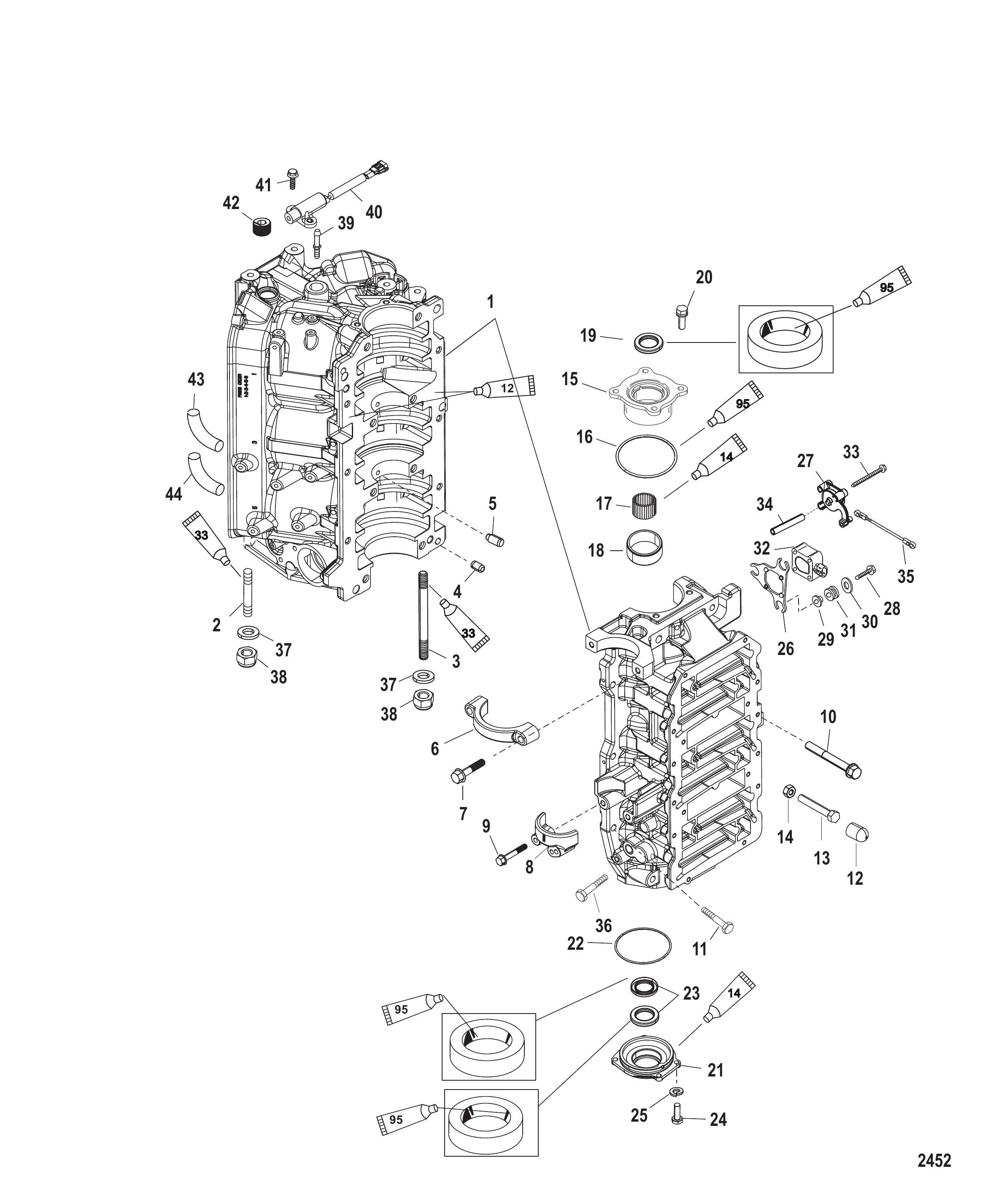 Cylinder Block and End Caps