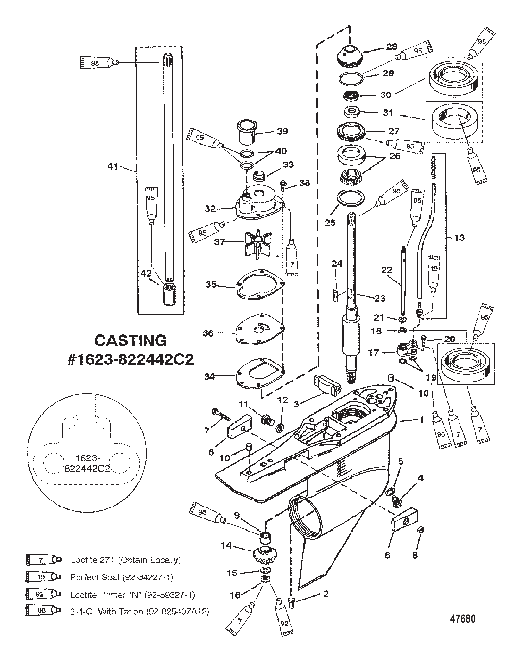 GEAR HSG (DRIVE SHAFT)STD. ROTATION (G437999 &amp; BELOW)