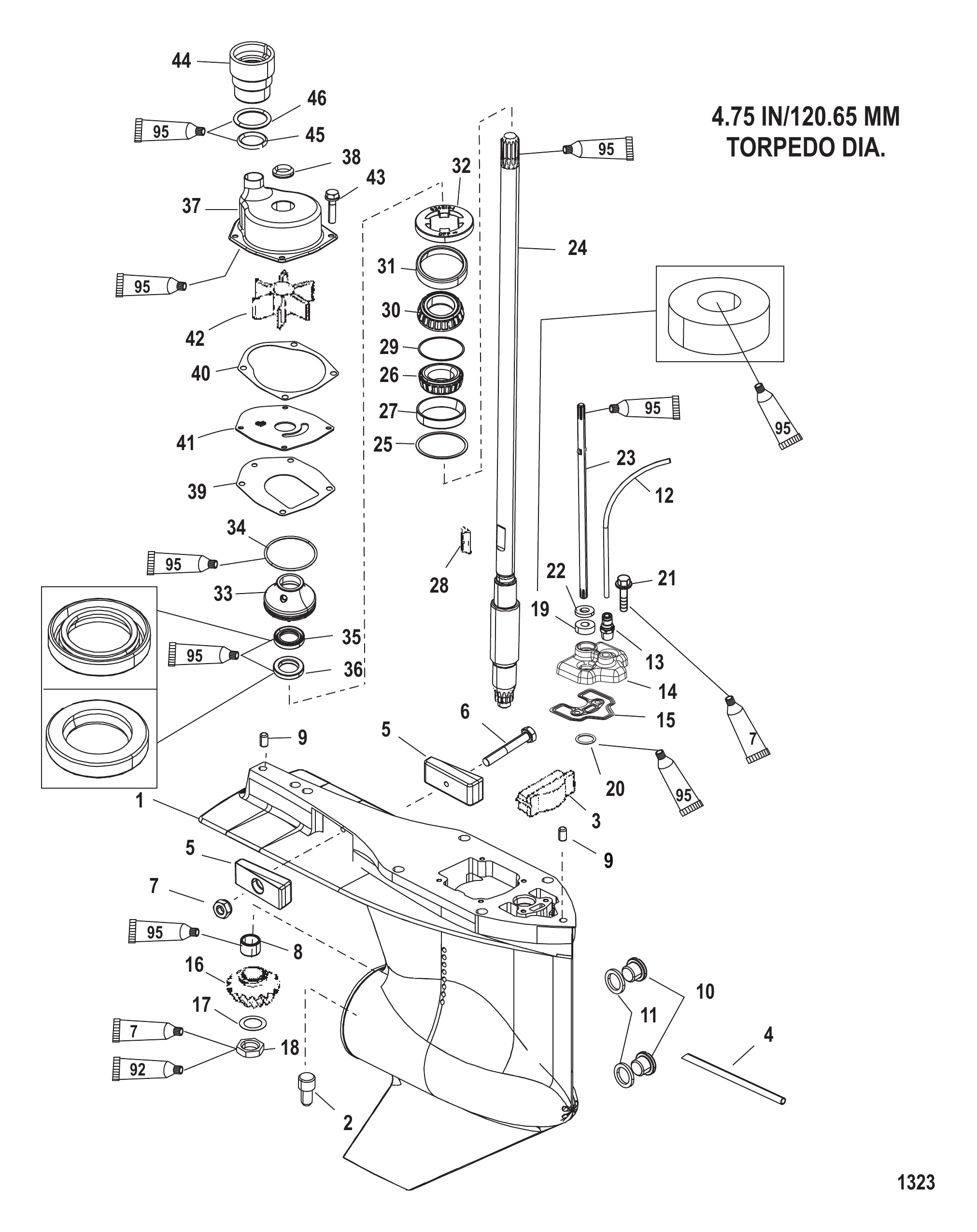 GEAR HOUSING (DRIVESHAFT)(STANDARD/COUNTER ROTATION)