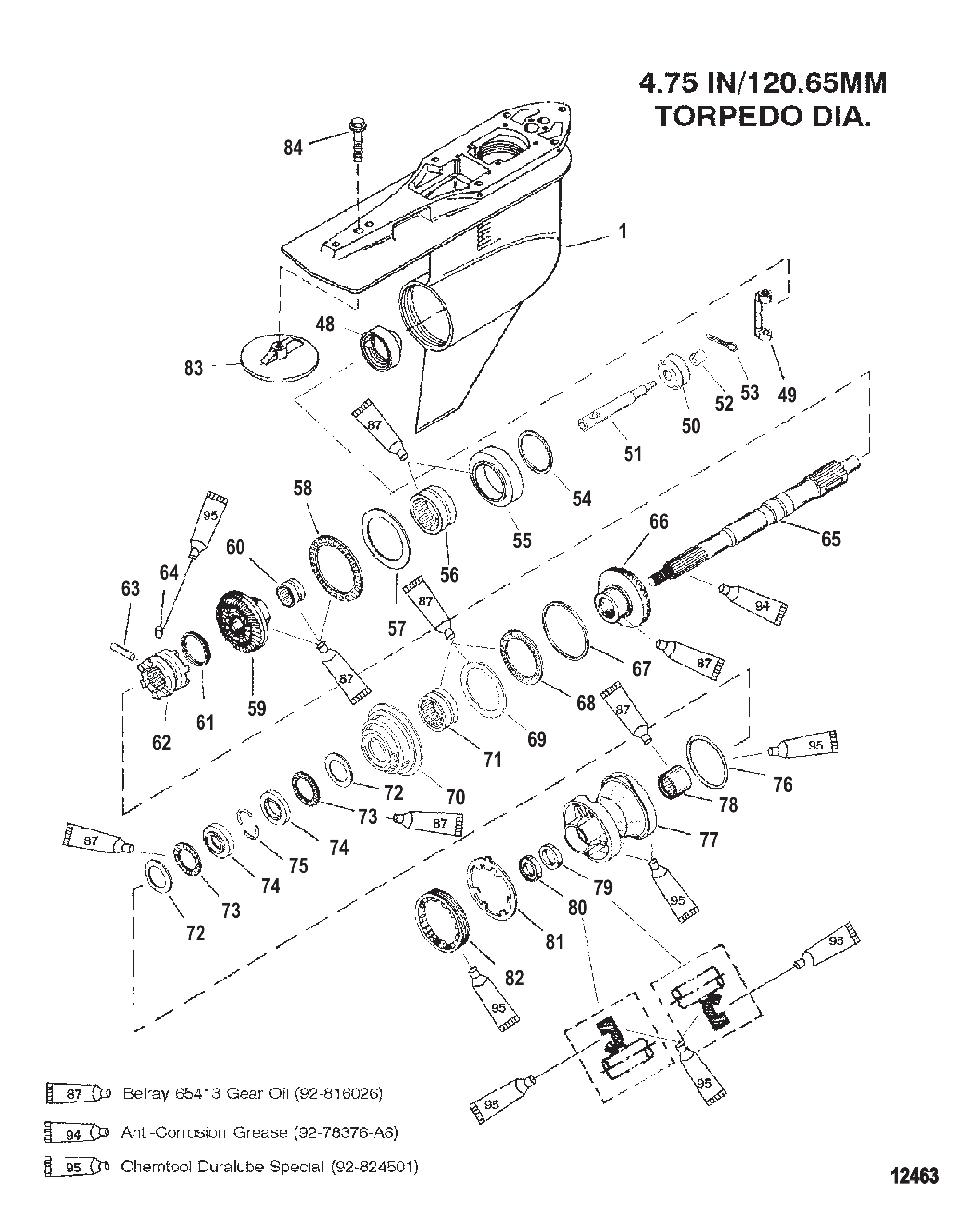 GEAR HOUSING (PROP SHAFT)(COUNTER ROTATION)