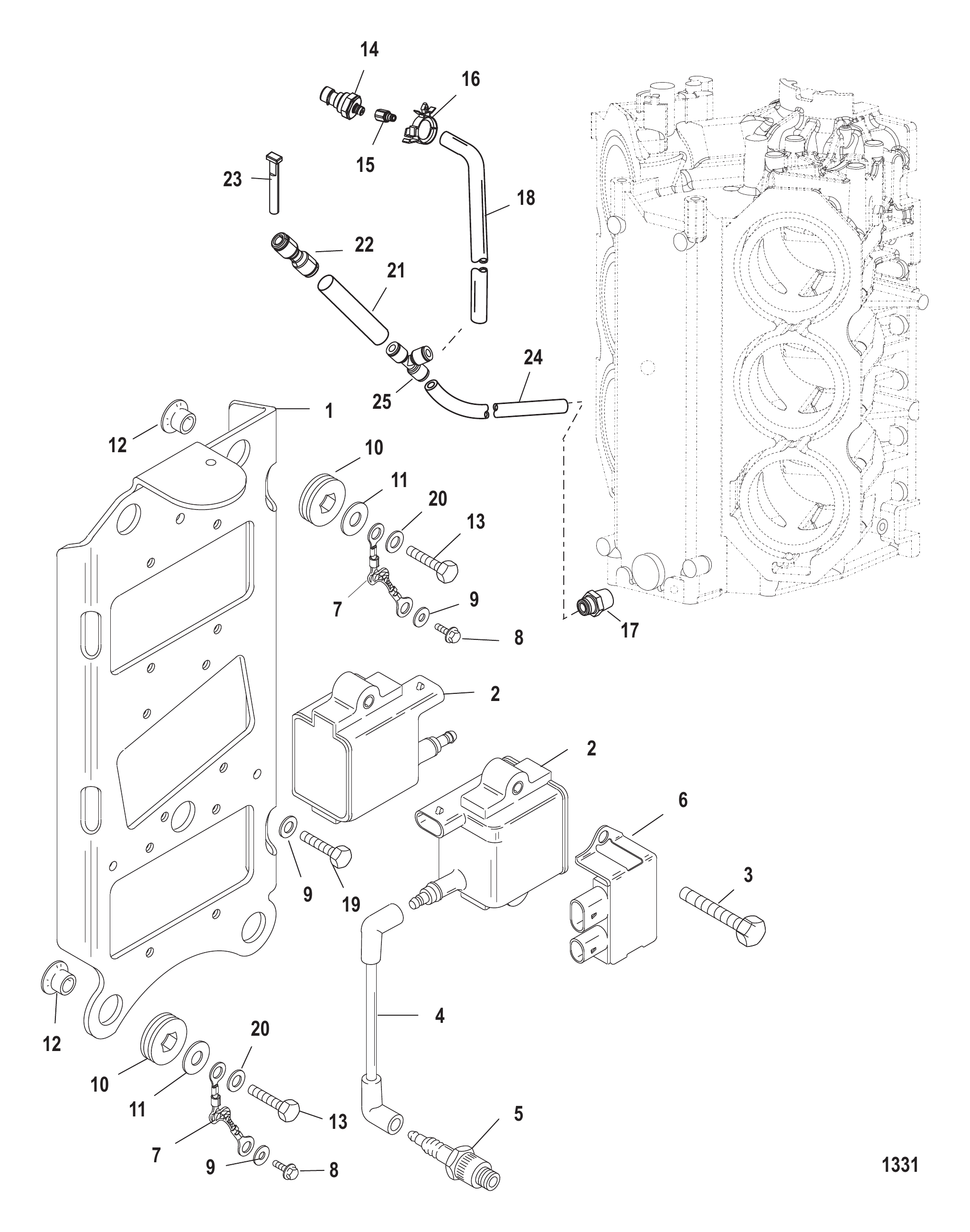 Coil Plate (Serial Number 1B226999 &amp; Below)
