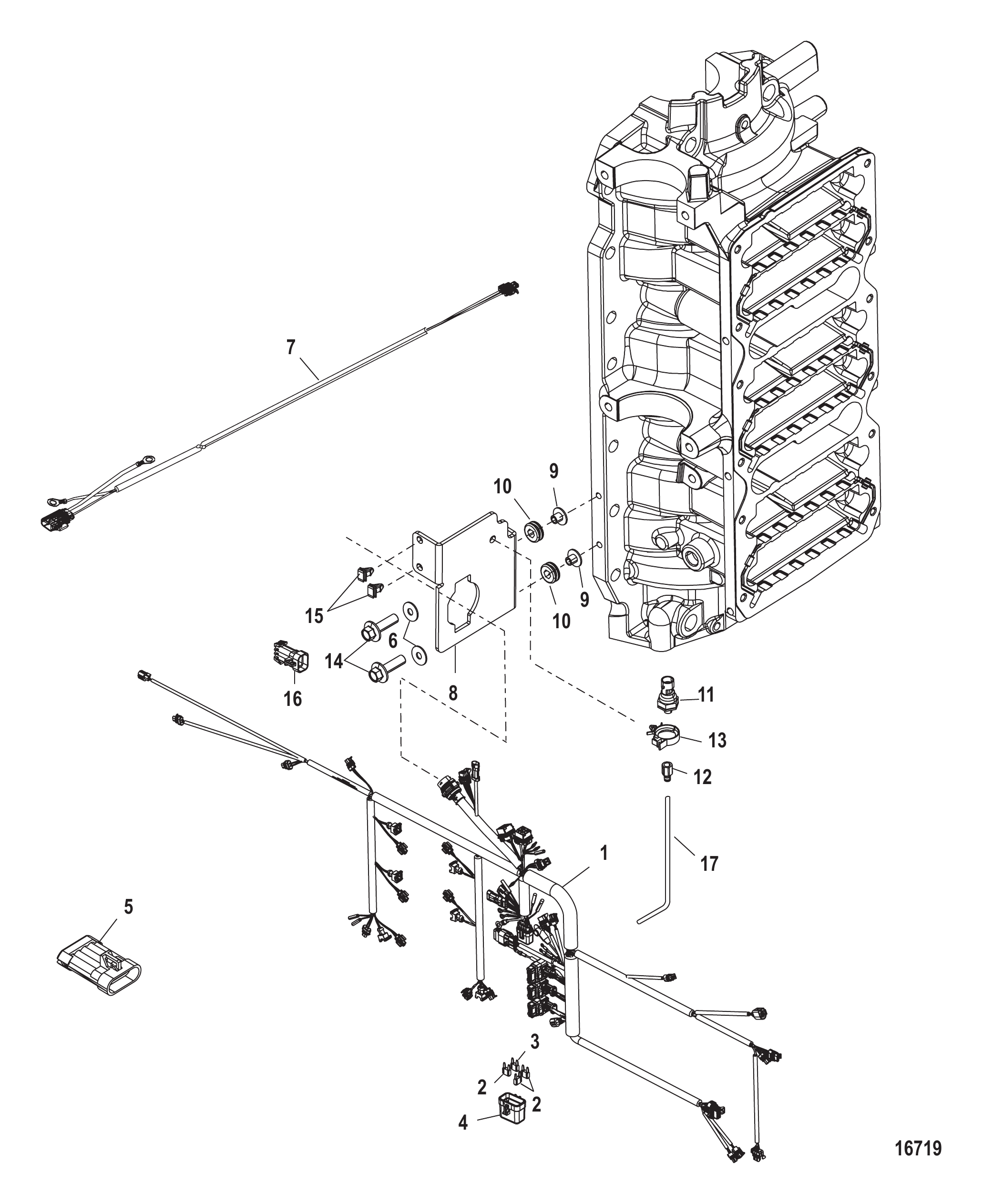 Engine Harness (Serial Number 1B227000 and Up)