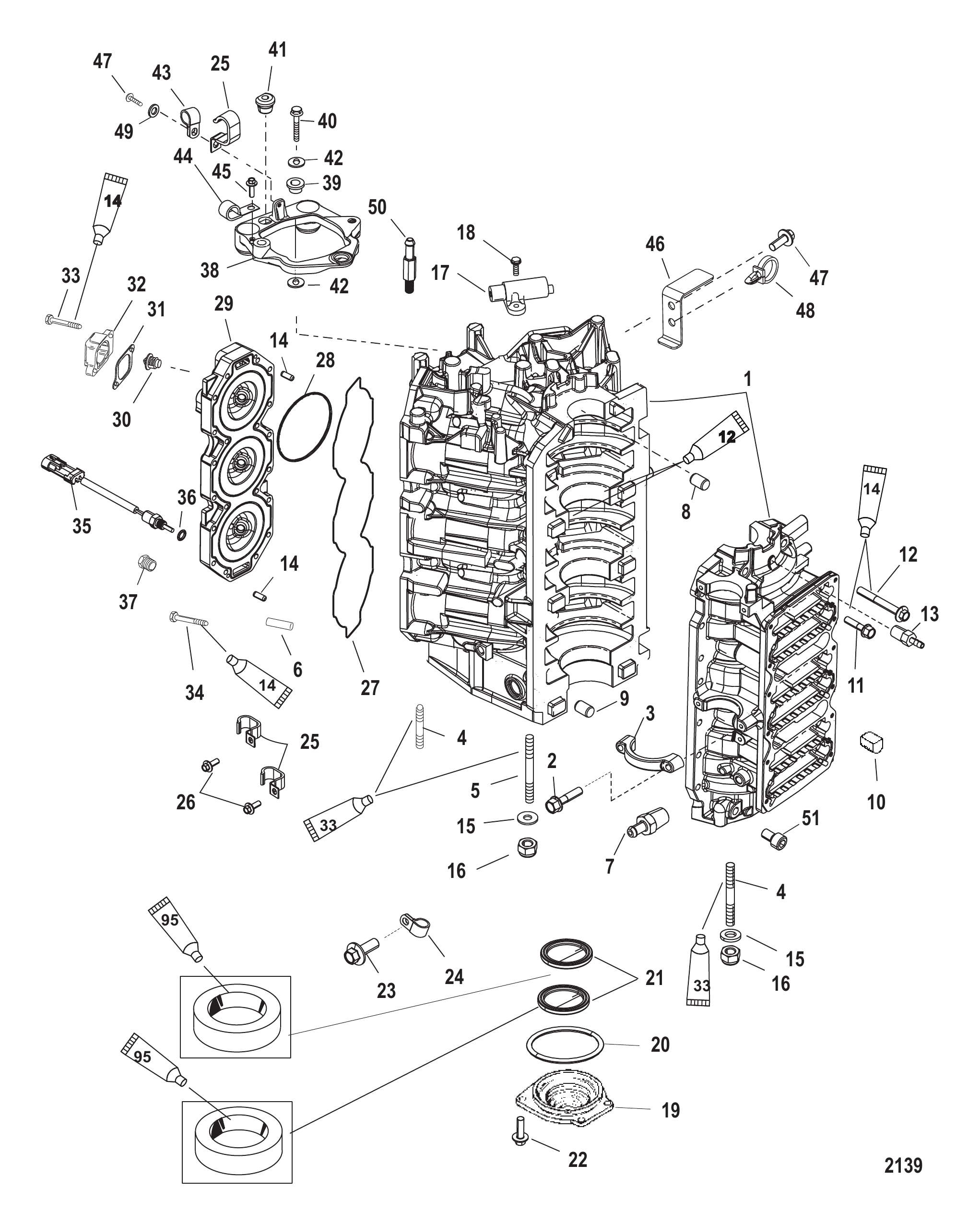 气缸体与端盖 Cylinder Block and End Cap