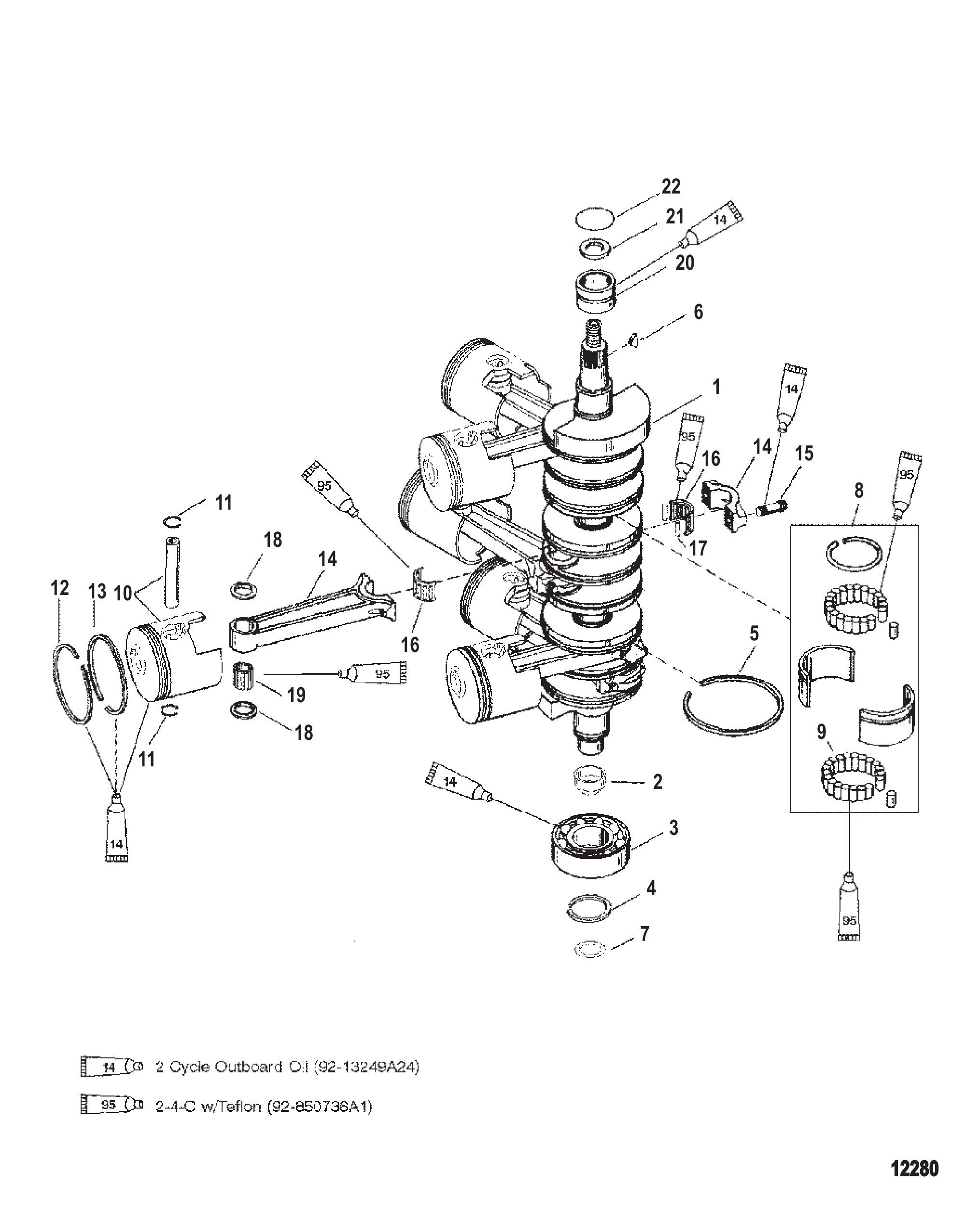 曲轴活塞与连杆 Crankshaft Pistons And Connecting Rods