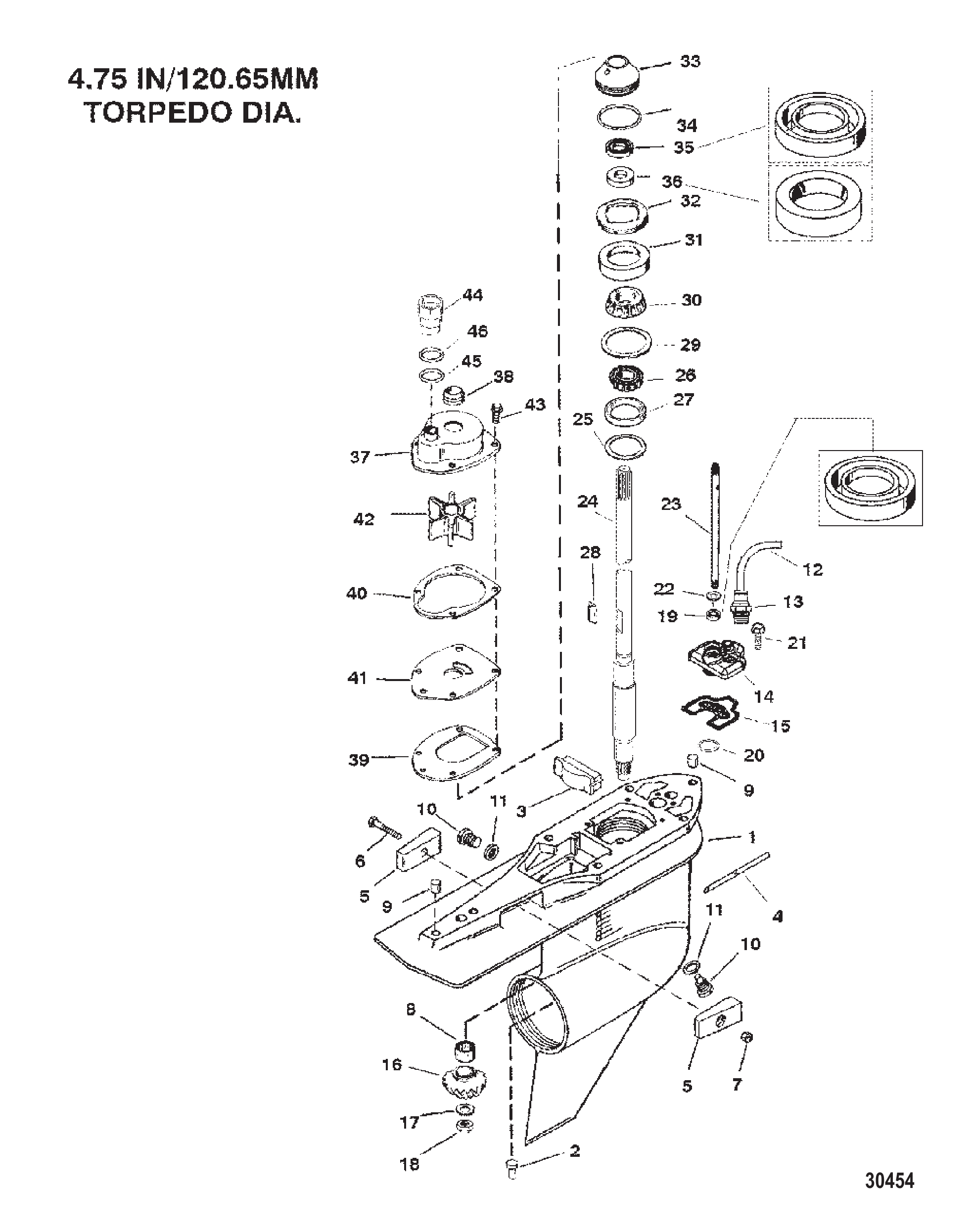 齿轮箱（驱动轴）（标准旋转） GEAR HOUSING (DRIVESHAFT)(STANDARD ROTATION)