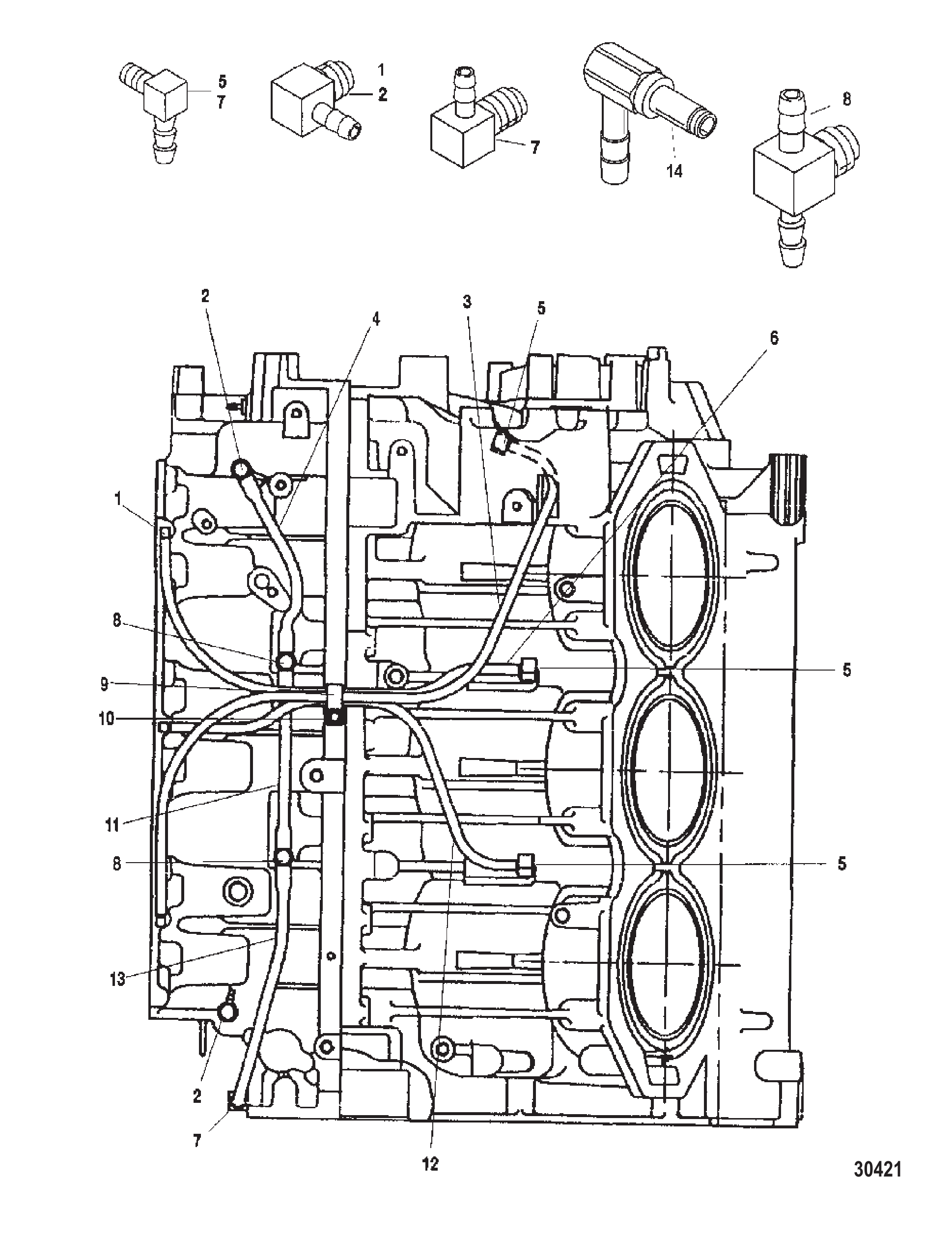 左舷中央主润滑系统 PORT CENTER MAIN OILING SYSTEM