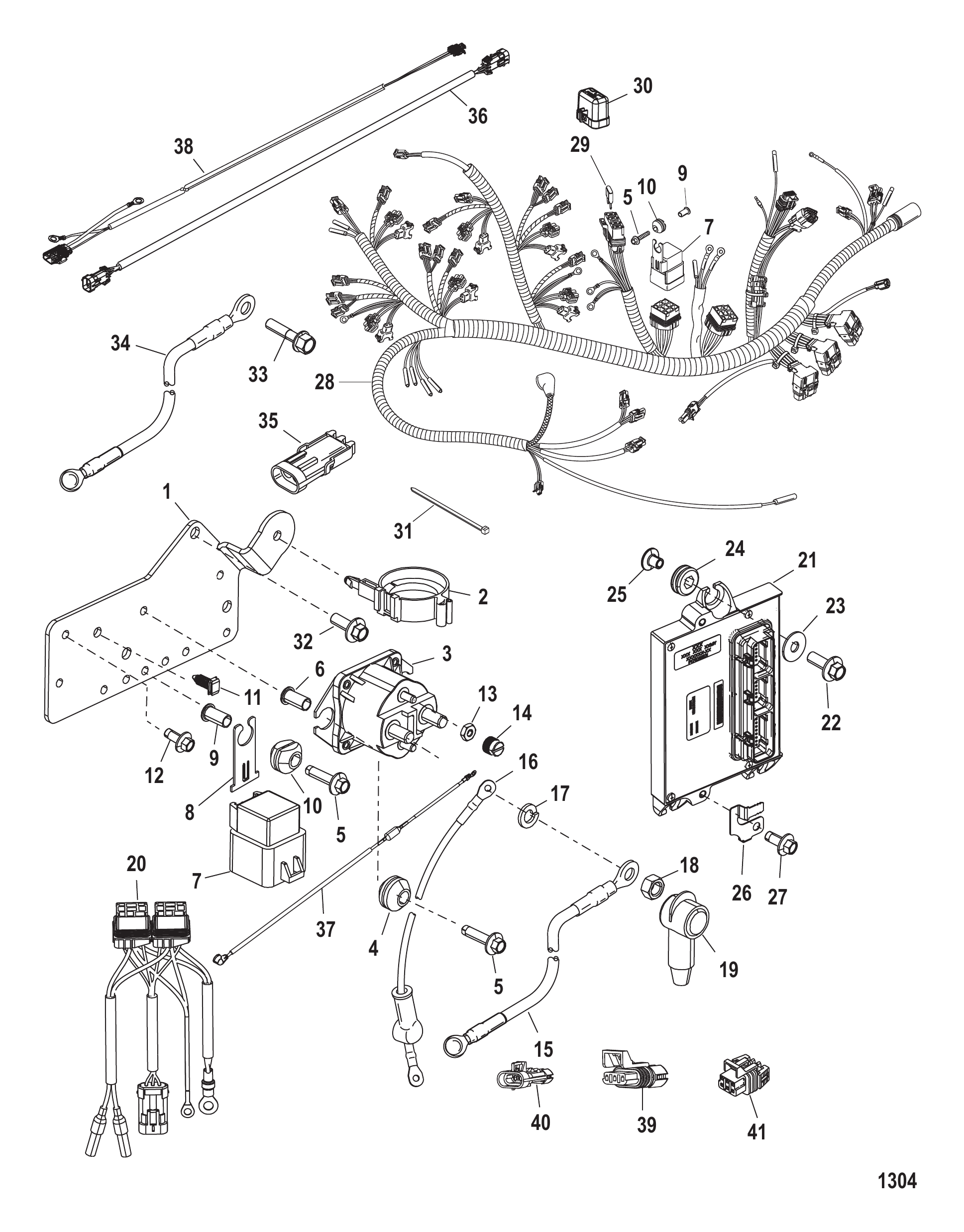 电磁阀板(序列号0T979999及以下) Solenoid Plate (Serial Number 0T979999 and Below)