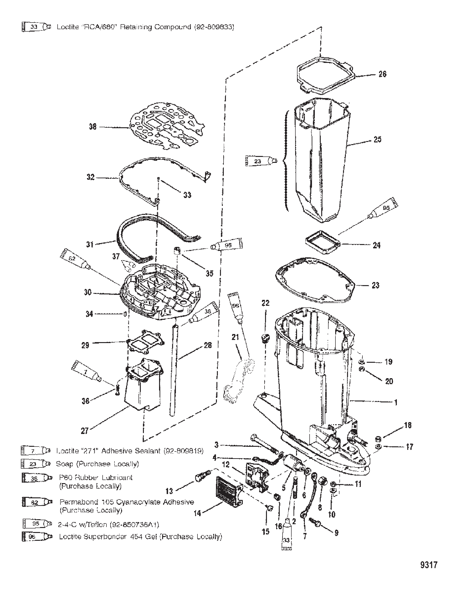 Electrical Plate Components SN# 1B884207 and below