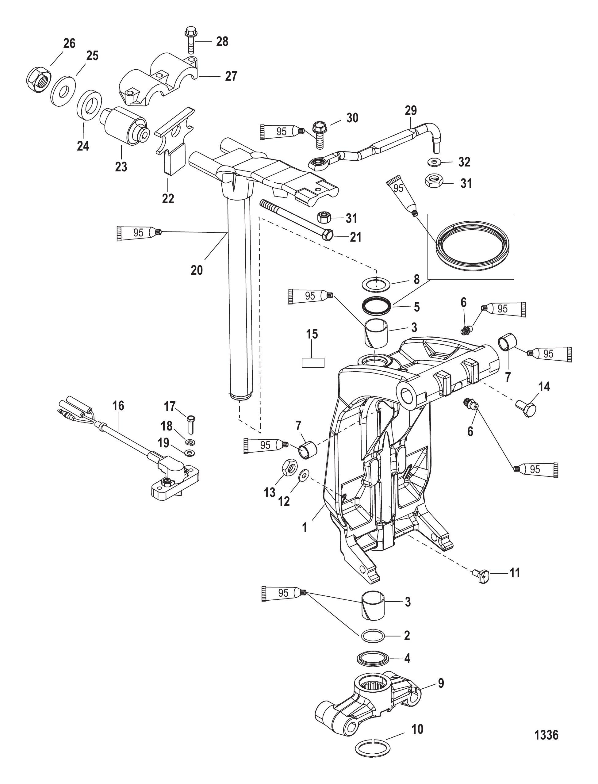 旋转支架与转向臂 Swivel Bracket and Steering Arm