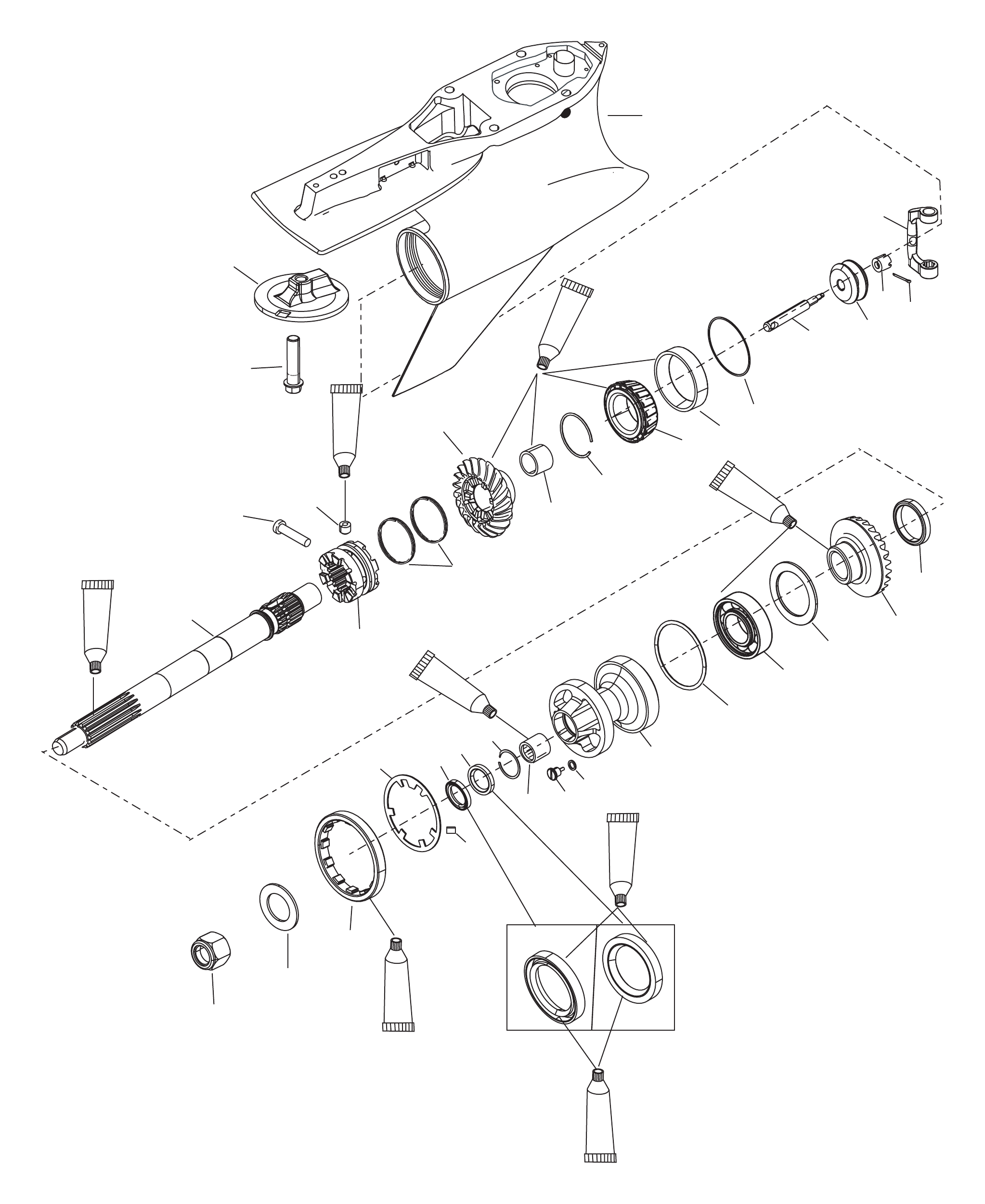 齿轮箱螺旋桨轴-标准-Sportmaster Gear Housing Propeller Shaft-Standard-Sportmaster
