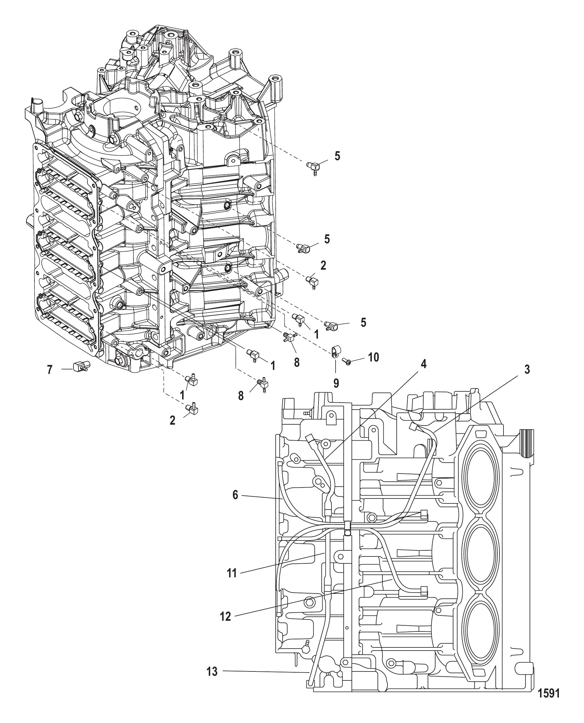 Port Center Main Oiling System