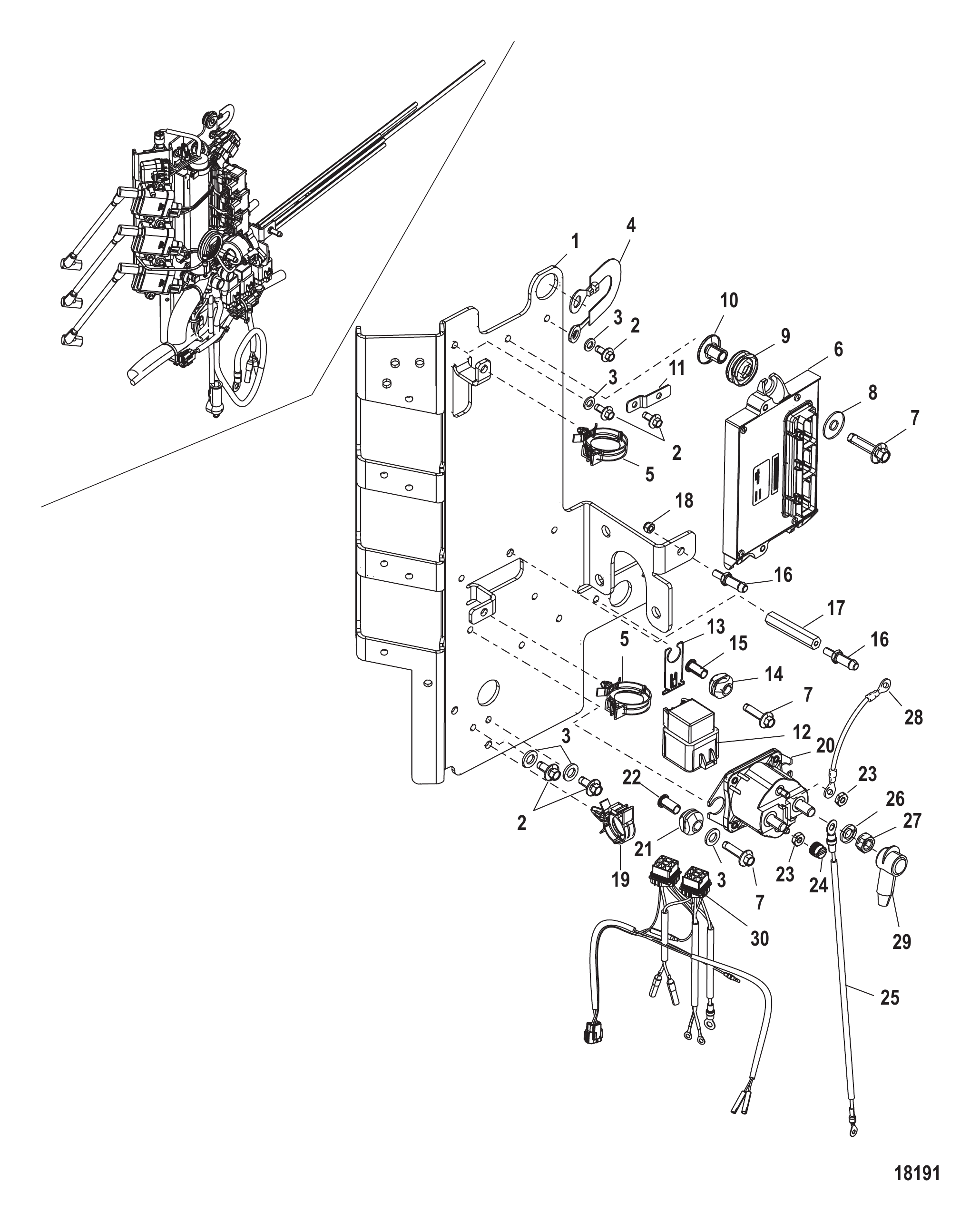 电气部件PCM安装座 Electrical Components PCM Mounting