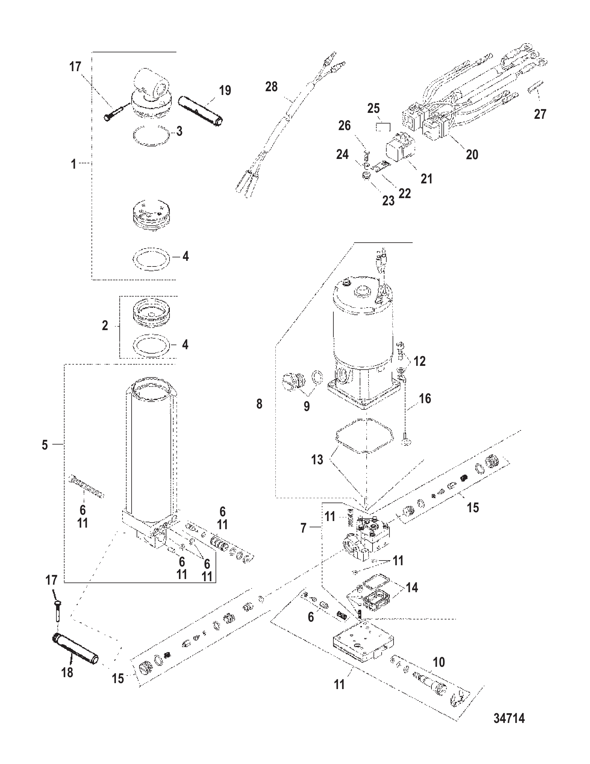 动力升降倾斜组件 Power Trim Components