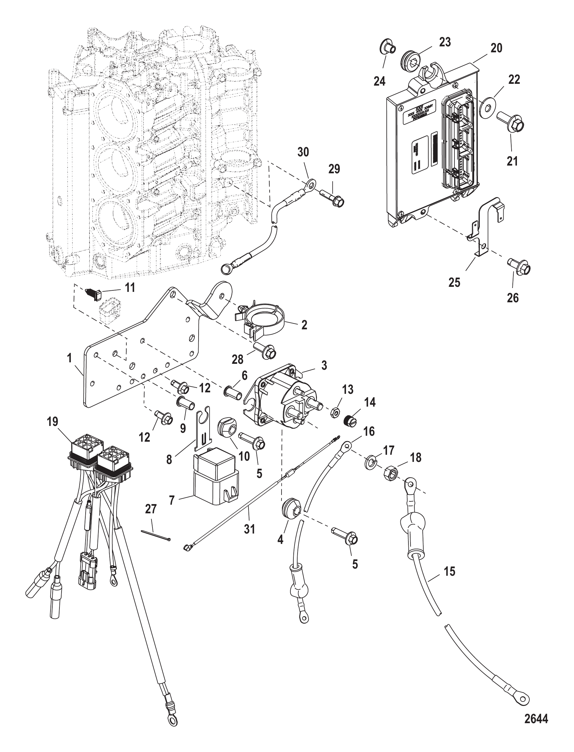 电磁阀板 Solenoid Plate