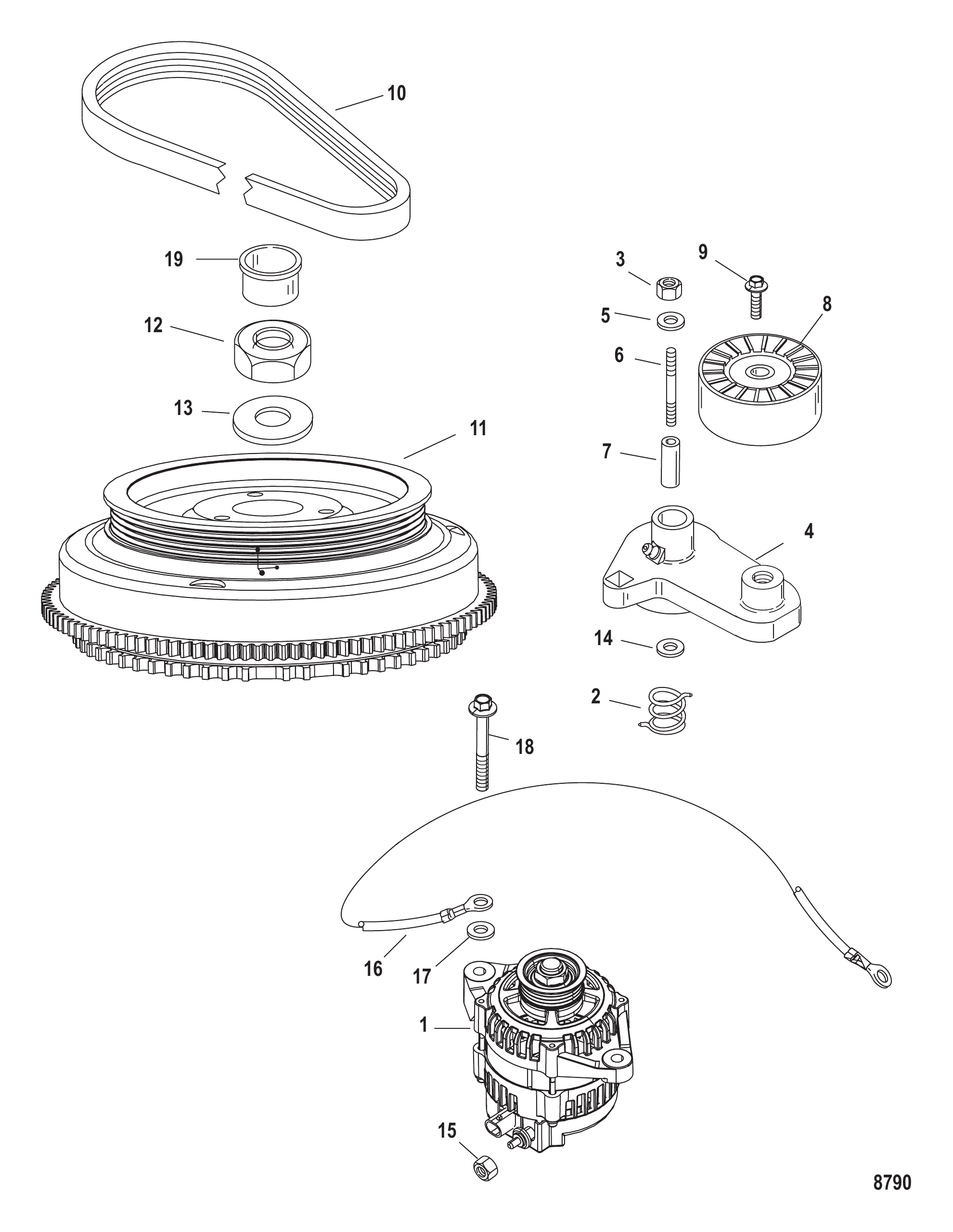 飞轮/交流发电机 Flywheel/Alternator