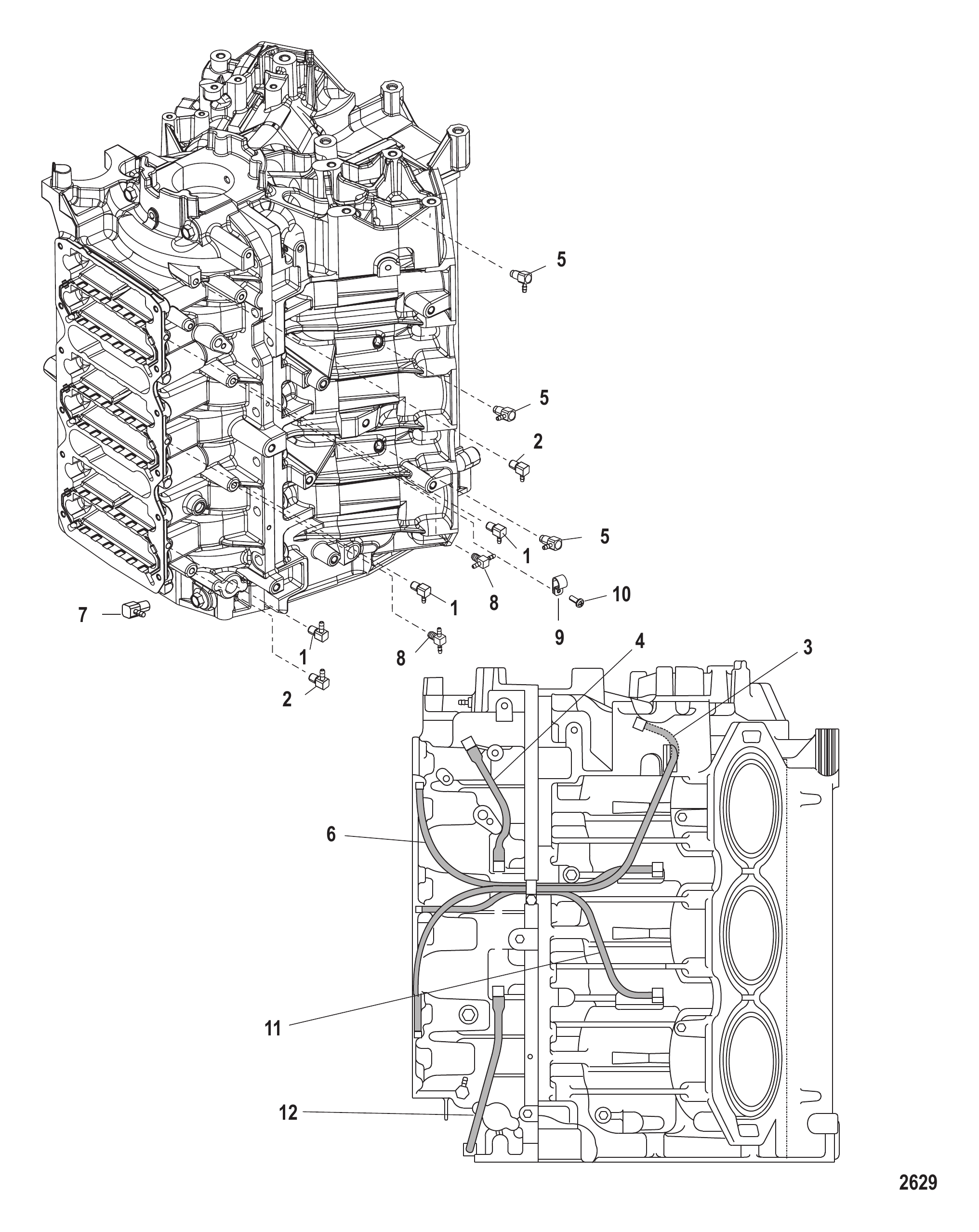 左舷中央主润滑系统 Port Center Main Oiling System