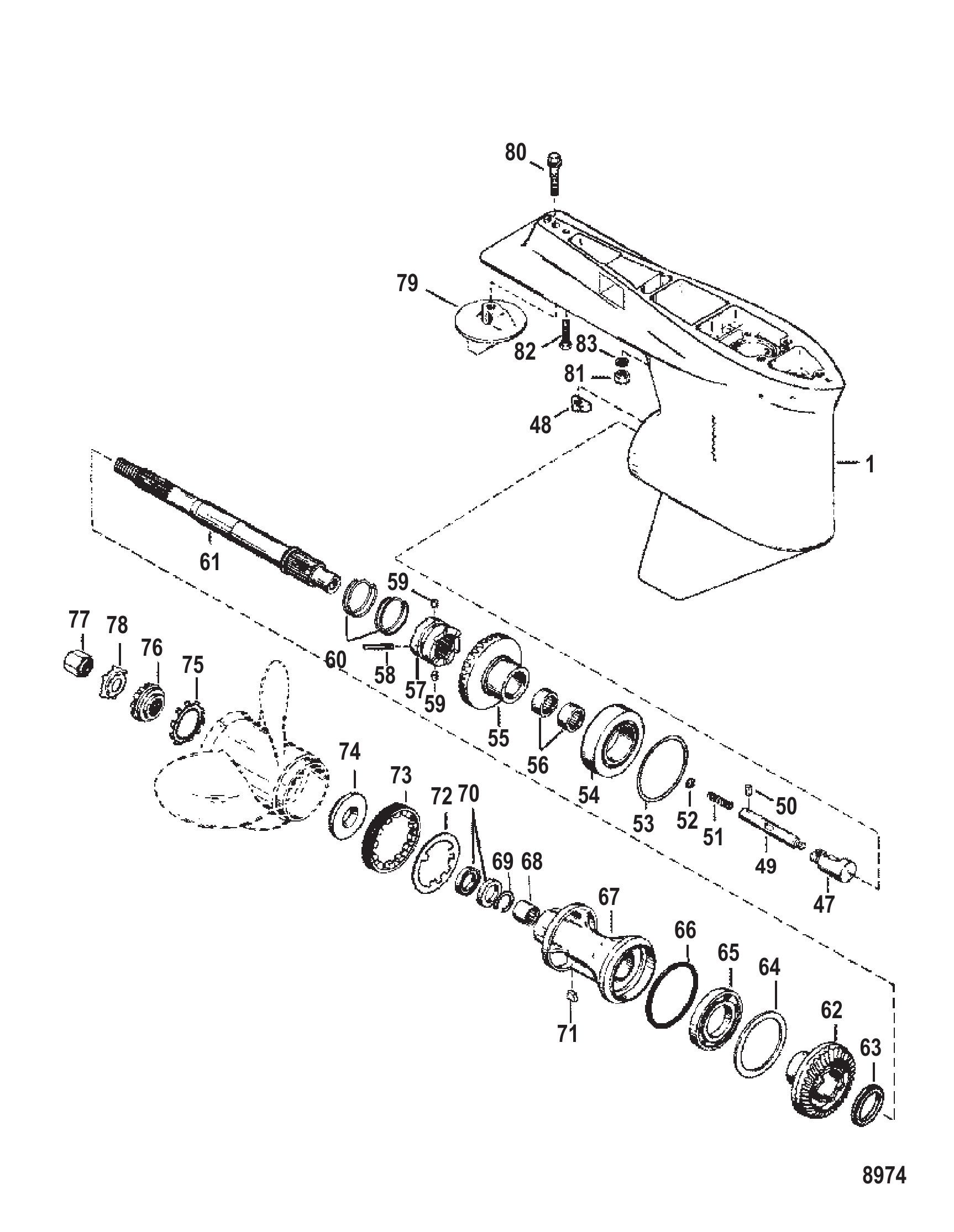 Gear Housing Propeller Shaft-TorqueMaster