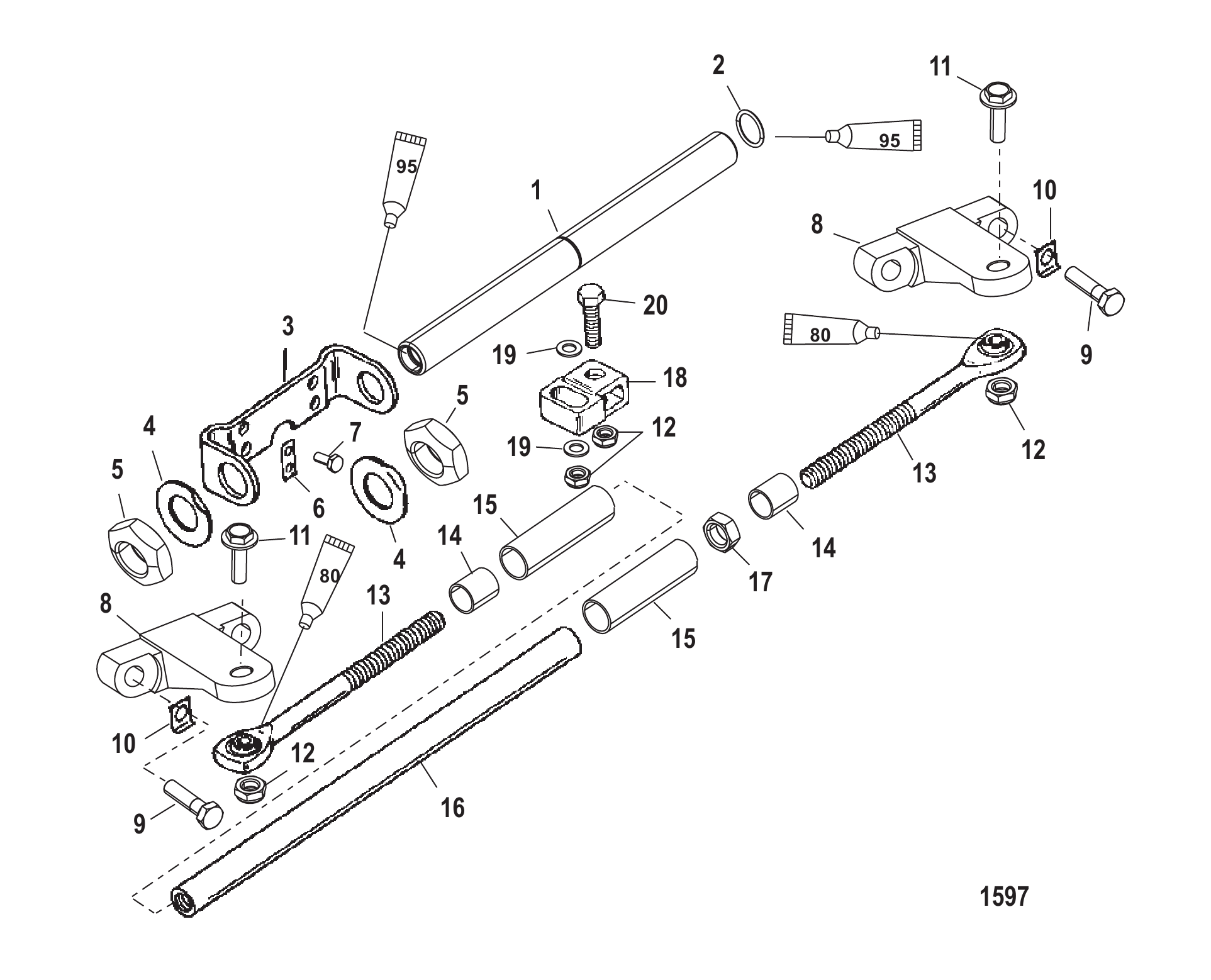 双机连接杆套件 Dual Engine Tie Bar Kit