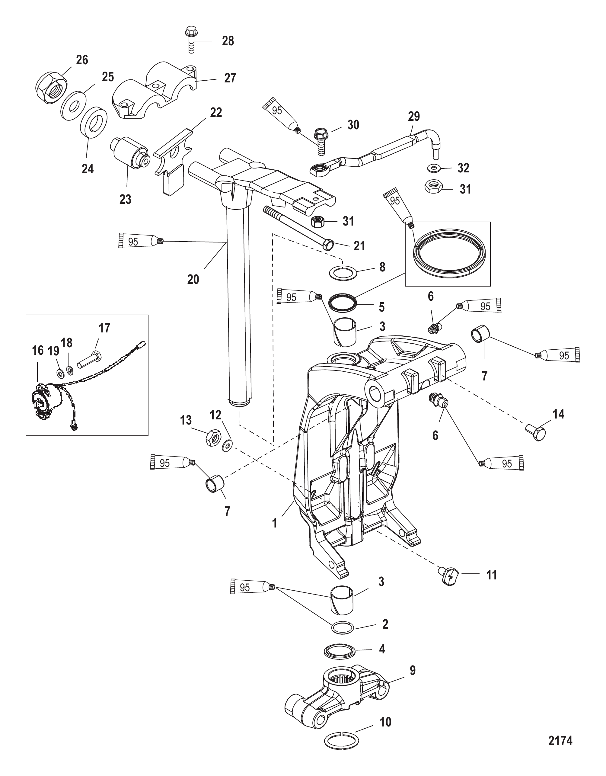 旋转支架与转向臂 Swivel Bracket and Steering Arm