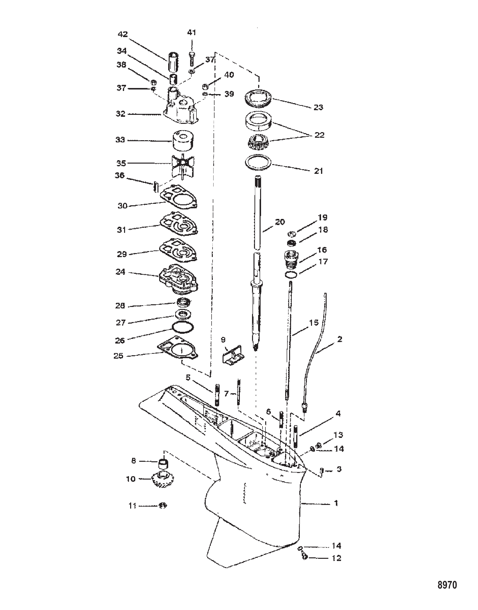 Gear Housing (Driveshaft)(1.78:1)