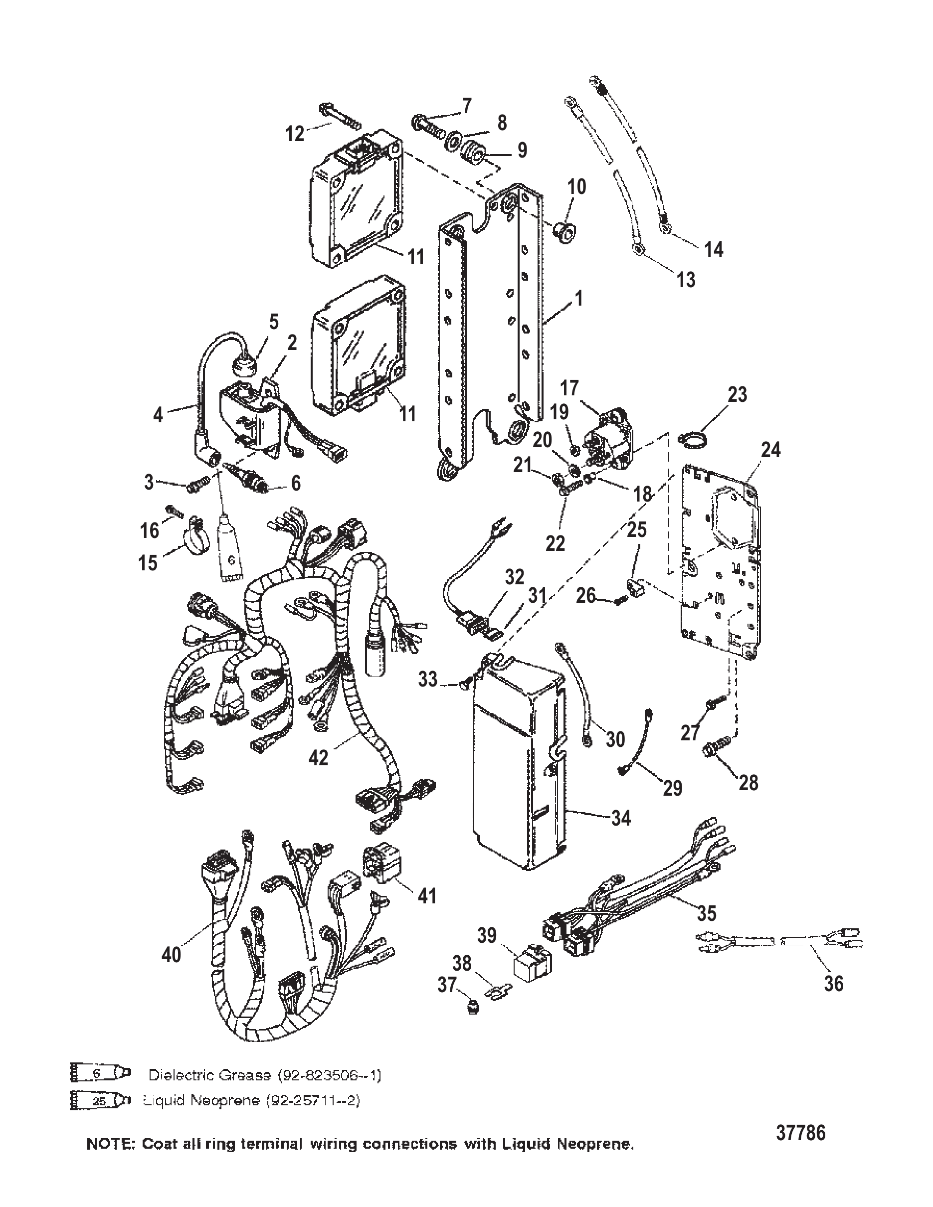 ELECTRICAL COMPONENTS (S/N-0G303045 AND BELOW)