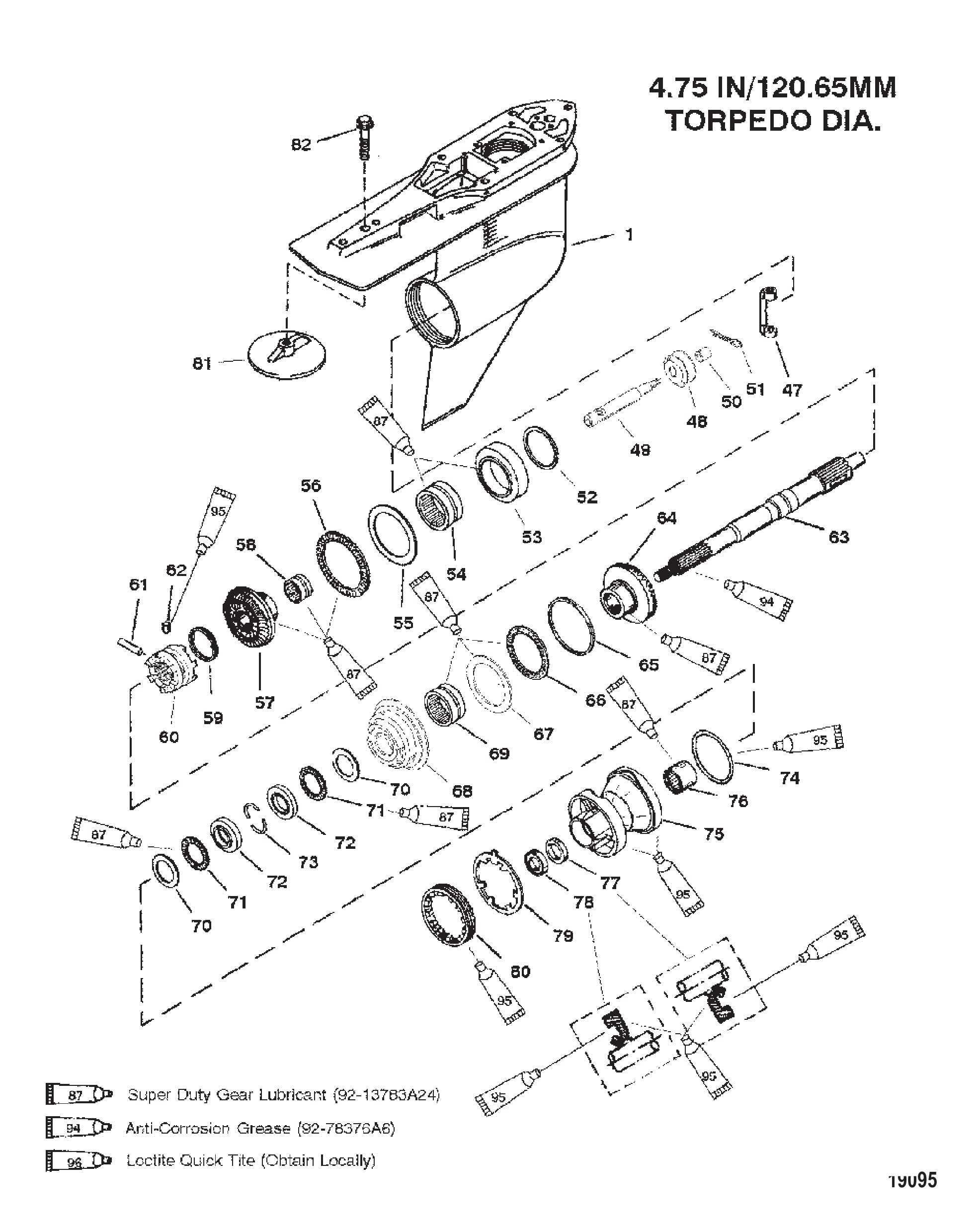 Gear Hsg (Propshaft) (C/R)(S/N-0G960499 &amp; Below)